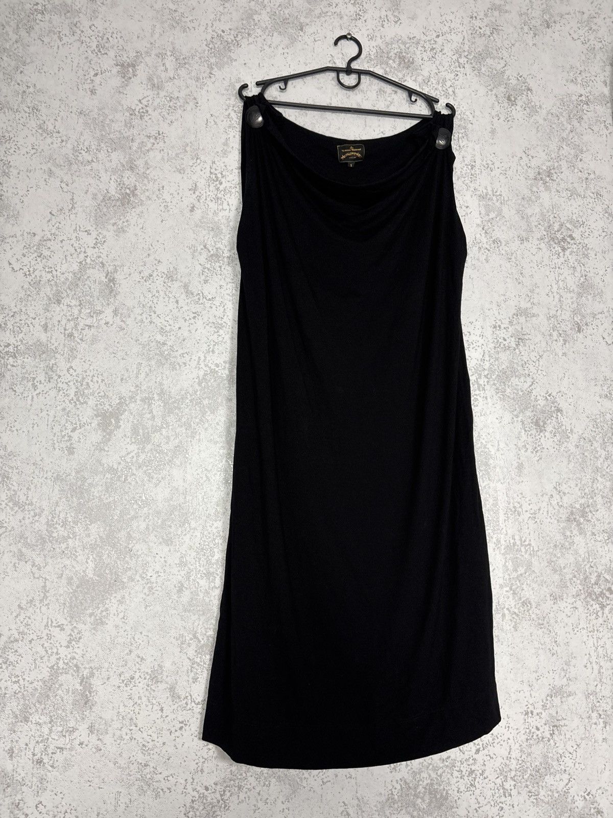 Vivienne Westwood Vivienne Westwood Anglomania Black Draped Button Dress Italy Size S / US 4 / IT 40 - 1 Thumbnail