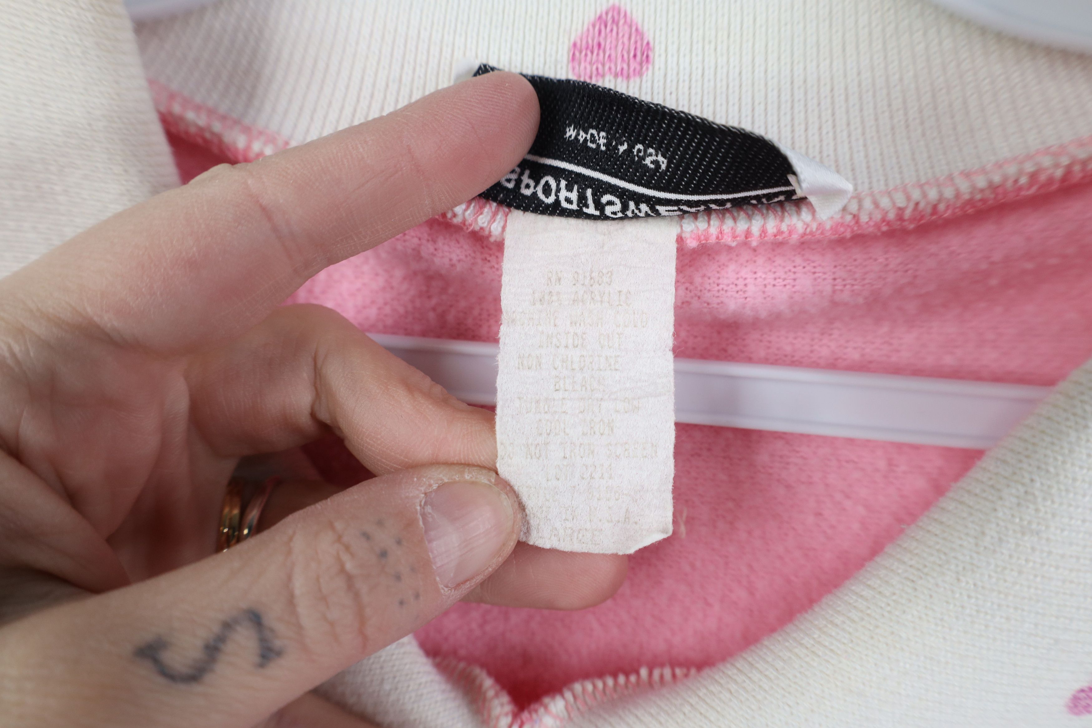Vintage Vintage 90s Streetwear Flower Heart Collared Sweatshirt USA Size L / US 10 / IT 46 - 8 Thumbnail