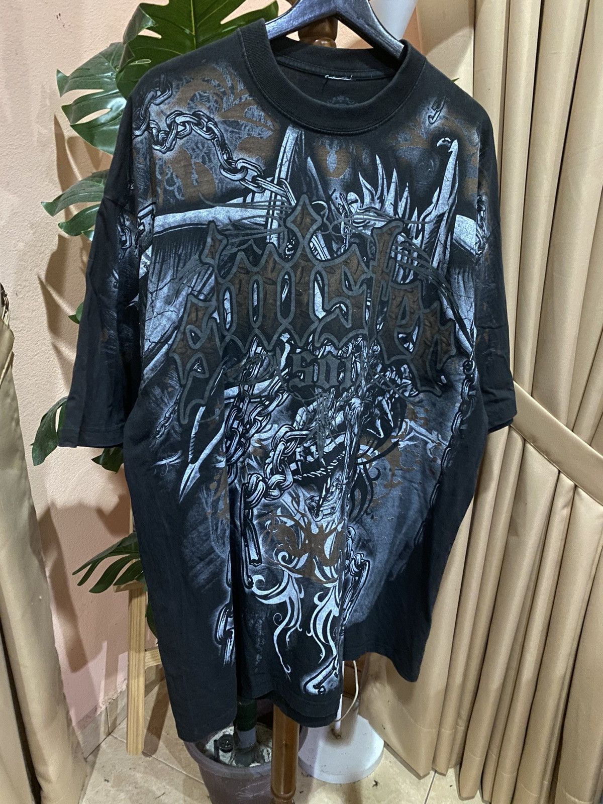 Other Vintage Twisted Soul Gothic Dragon Graphic Tee Made in USA Size US XXL / EU 58 / 5 - 3 Thumbnail