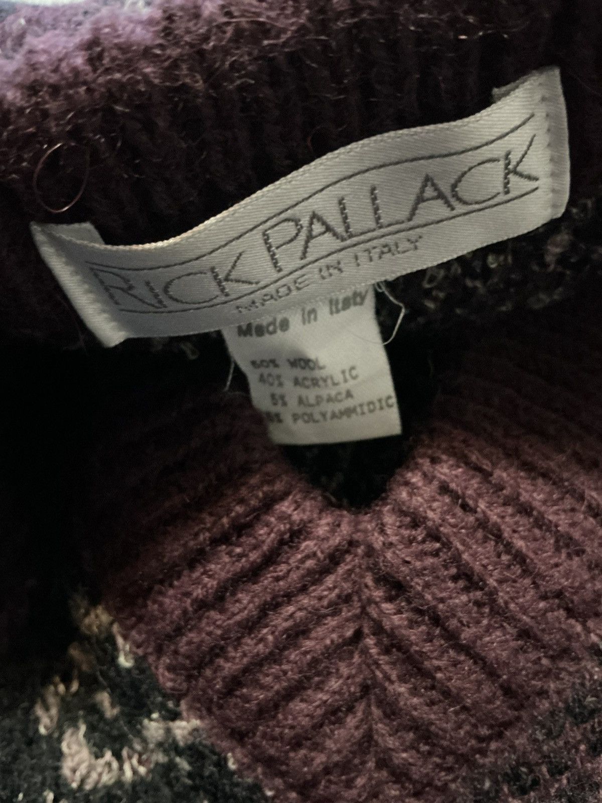 Vintage Vintage Rick Pallack Made In Italy Wool Alpaca Knit Sweater Size US S / EU 44-46 / 1 - 7 Thumbnail