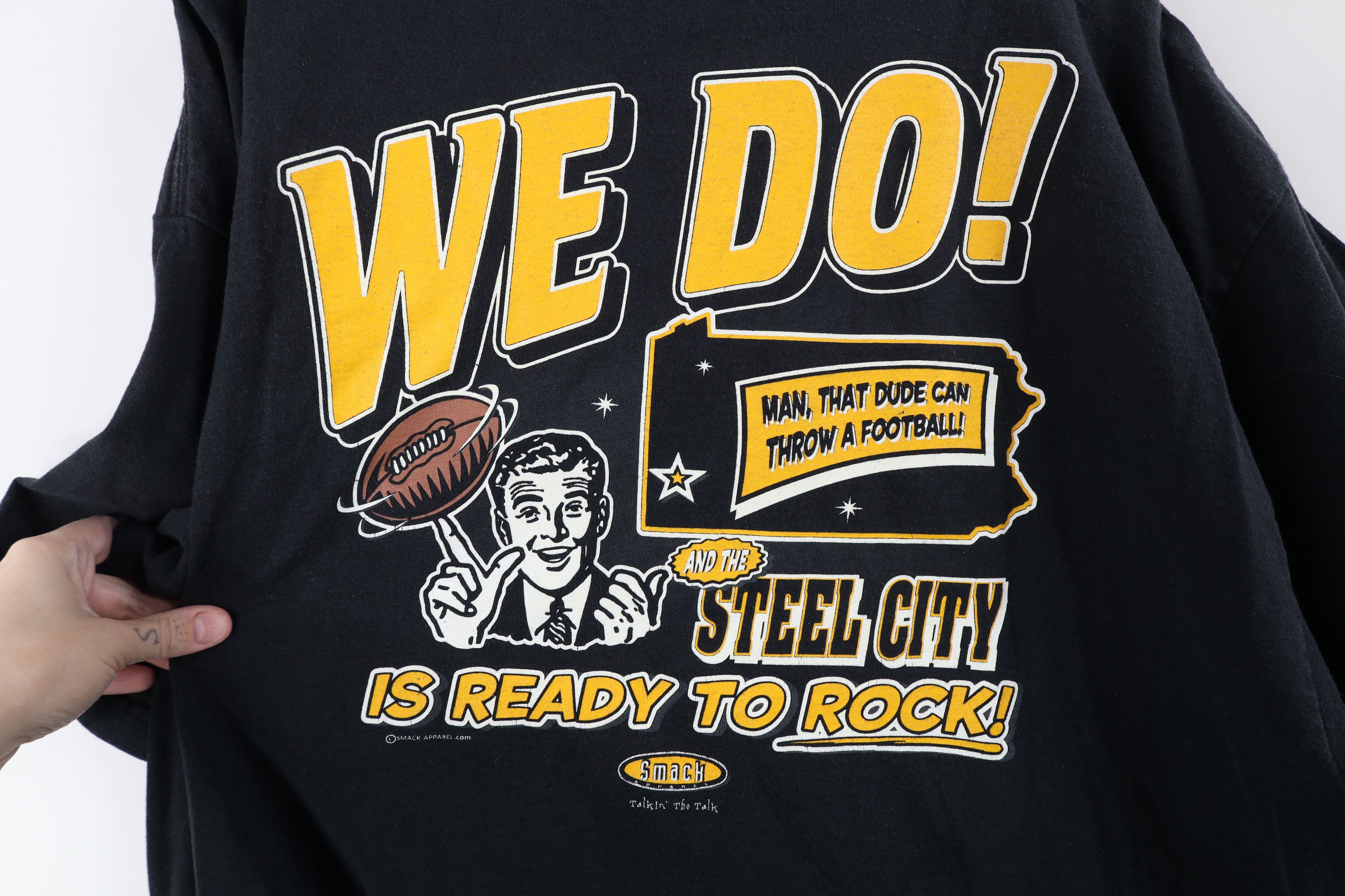 Vintage Vintage Roethlisberger Pittsburgh Steelers Football T-Shirt Size US XXL / EU 58 / 5 - 11 Thumbnail