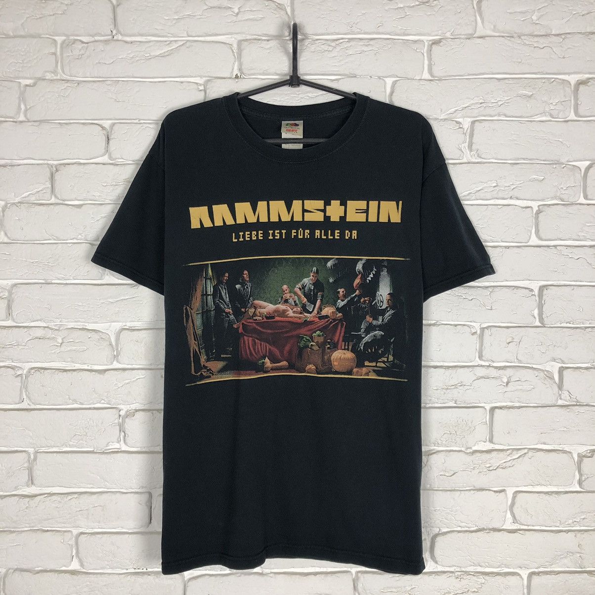 Band Tees Rammstein Liebe Ist Fur Alle Da vintage tee T shirt Size US L / EU 52-54 / 3 - 1 Thumbnail