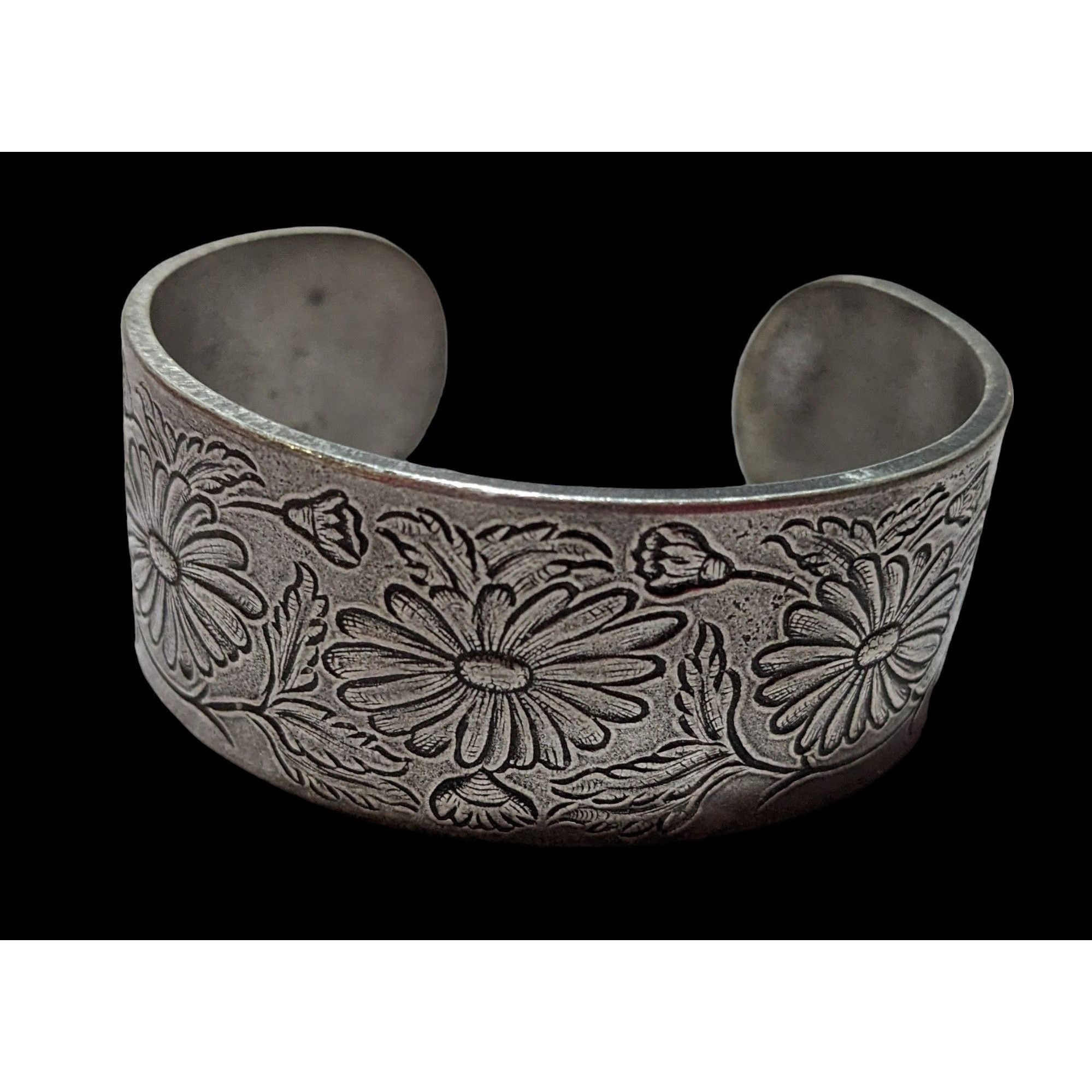 Other Salisbury Pewter September Floral Cuff Size ONE SIZE - 1 Thumbnail