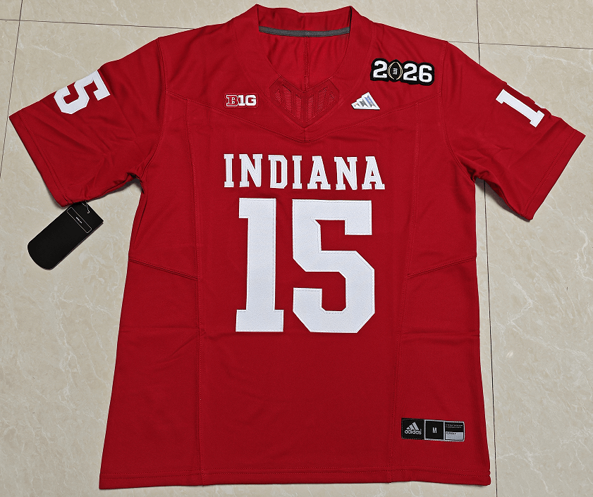 Men's Indiana Hoosiers #15 Fernando Mendoza Jersey