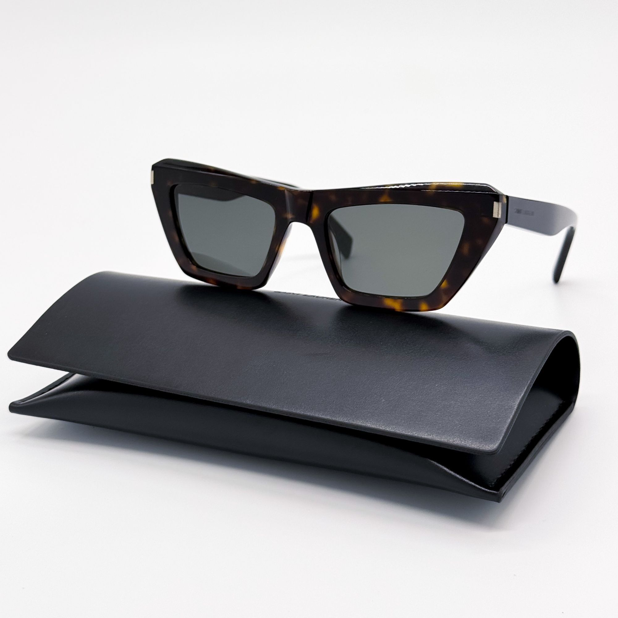Saint Laurent Paris NEW SAINT LAURENT SUNGLASSES SL467 002 HAVANA WOMEN Size ONE SIZE - 1 Thumbnail