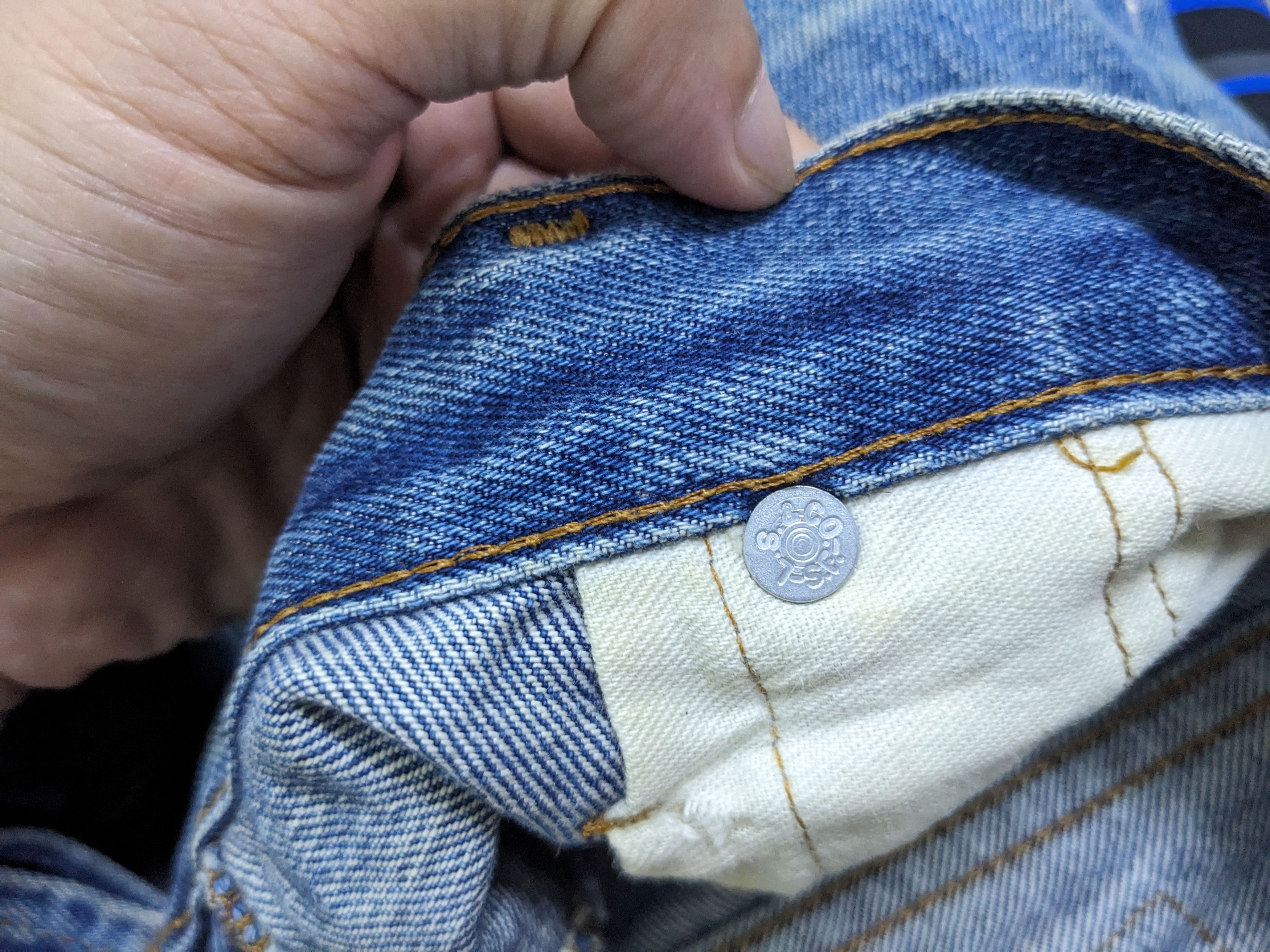 Levi's vintage 90s 501 Levi's 555 Big E Made in Usa selvedge Jeans Size US 31 - 9 Thumbnail