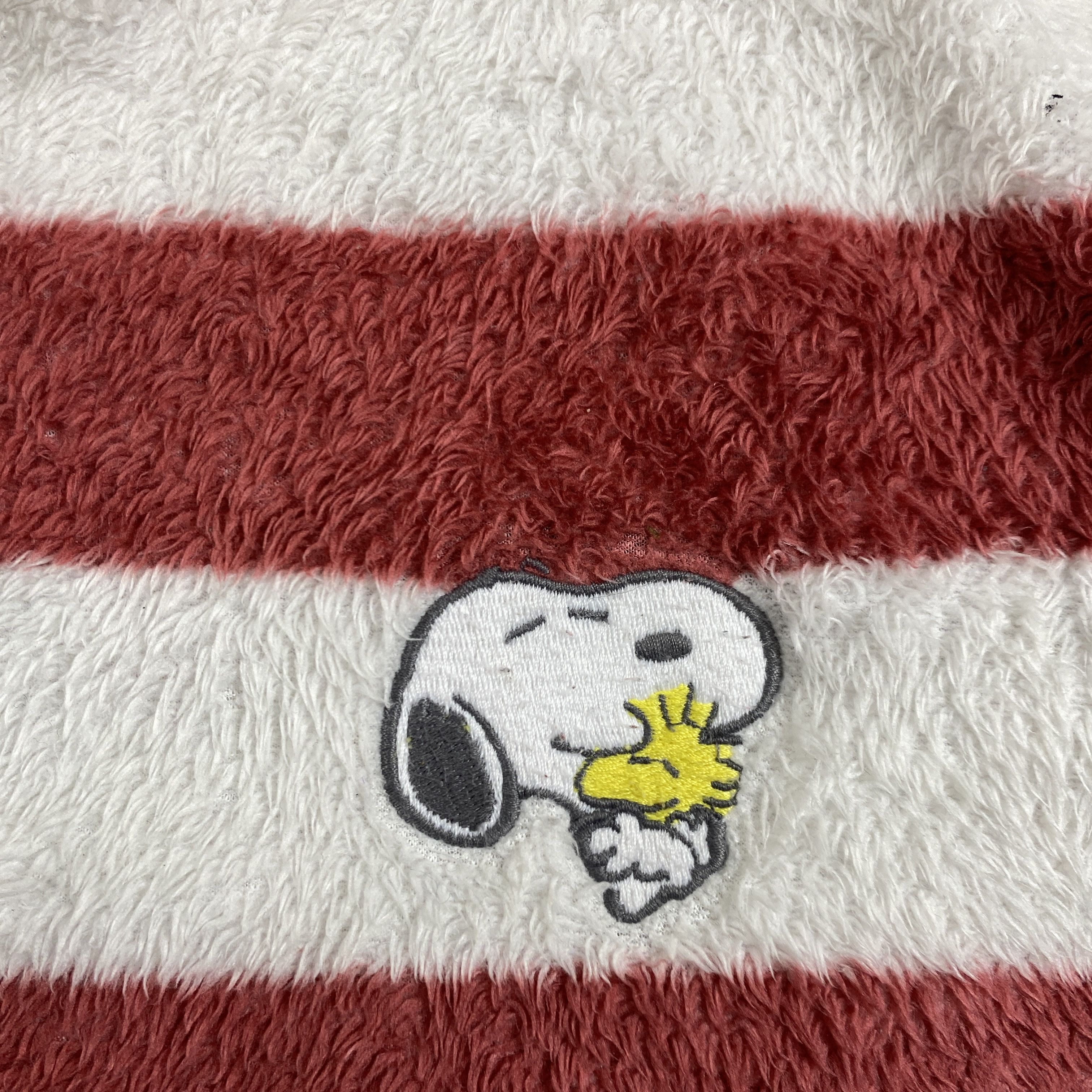 Cartoon Network Uniqlo Peanuts Snoopy Stripe Fleece Hoodie- J486 Size US M / EU 48-50 / 2 - 10 Thumbnail