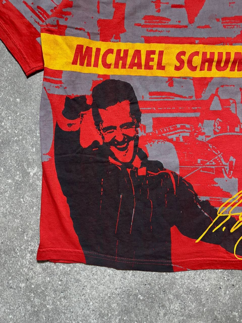 Formula 1 Vintage 94 - 95 Michael Schumacher T-shirt AOP F1 Size US XL / EU 56 / 4 - 2 Thumbnail