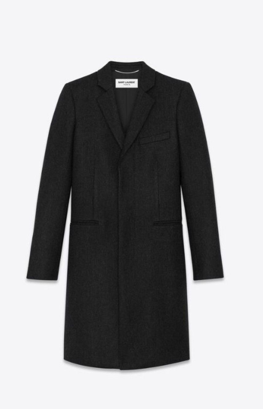 Saint Laurent Paris chesterfield wool coat Size US S / EU 44-46 / 1 - 1 Thumbnail