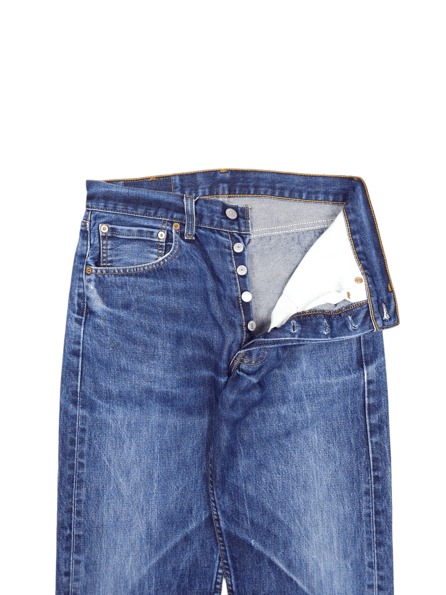 Levi's × Levi's Vintage Clothing × Vintage 💎 31/32 Vintage 90's Levi's 501 Jeans Y2K Straight Washed Size US 31 - 5 Thumbnail