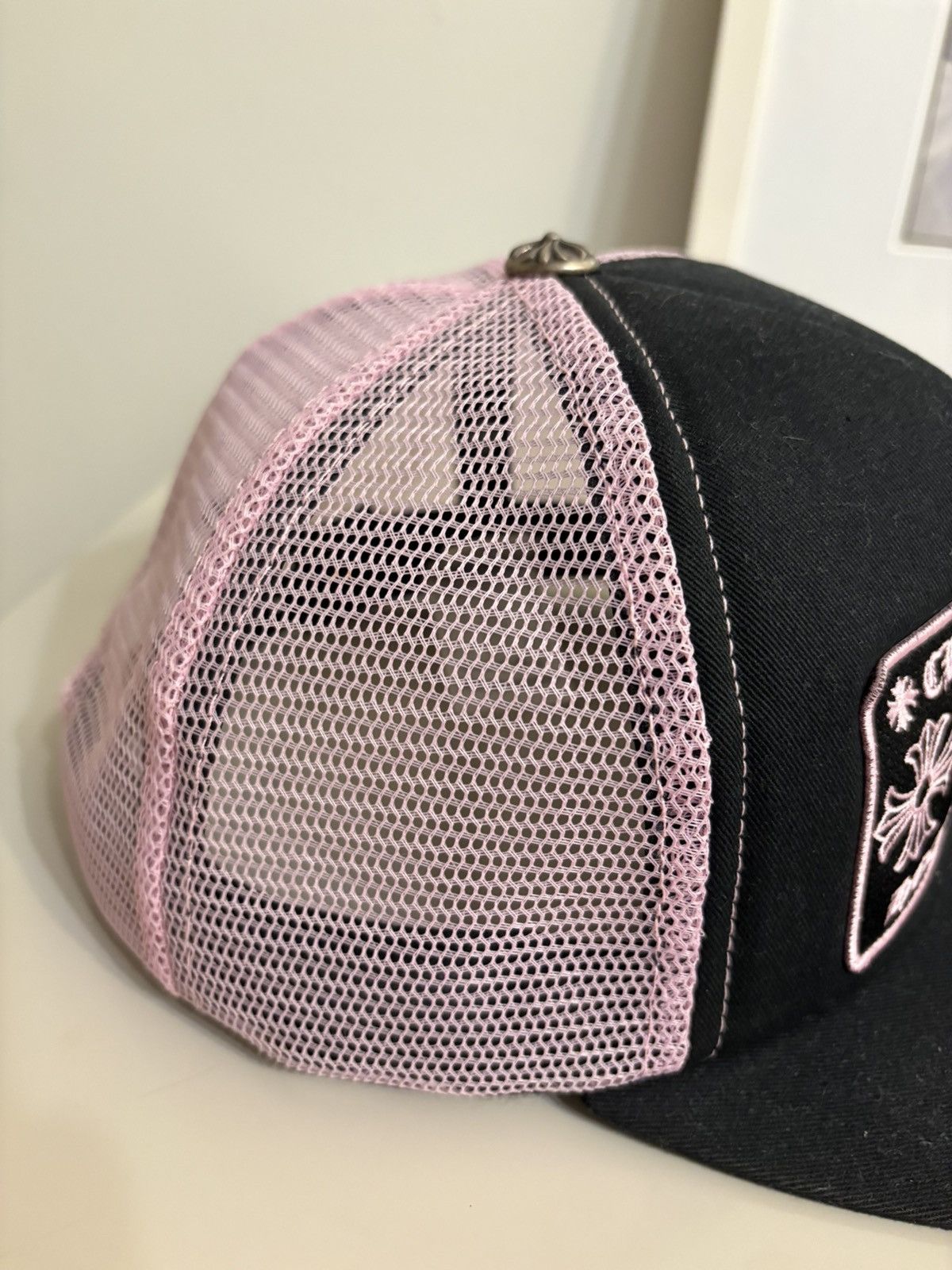 Chrome Hearts Chrome Hearts Pink/Black Trucker Hat Size ONE SIZE - 4 Thumbnail