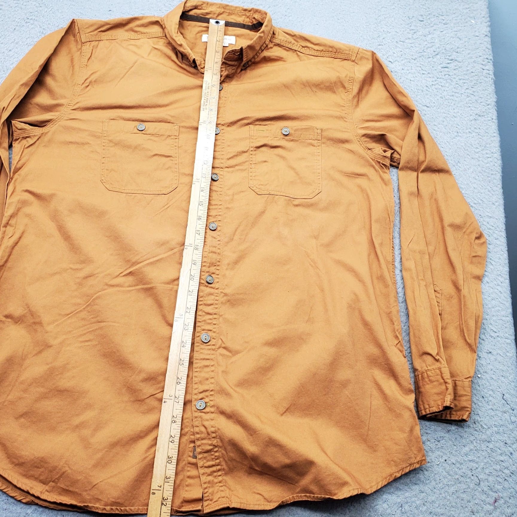 The Territory Ahead Territory Ahead Shirt Mens XLT Tan Long Sleeve Collared Button-Down Shirt Mens XLT Tan Size US XL / EU 56 / 4 - 4 Thumbnail