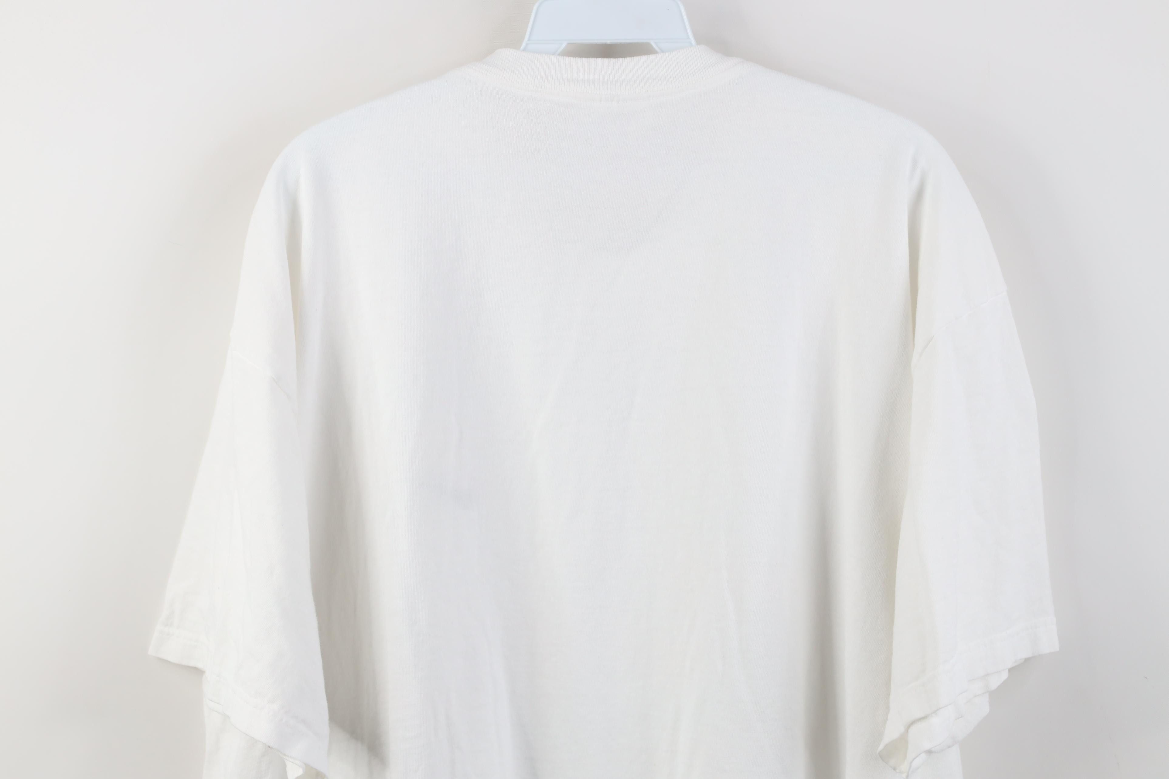Nike Vintage 90s Nike Scott Mini Swoosh T-Shirt White Cotton USA Size US XL / EU 56 / 4 - 10 Thumbnail