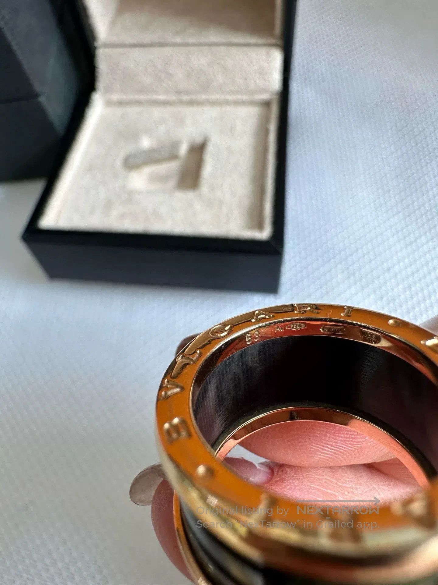 Bvlgari BVLGARI Marble Ring Size 53. Size ONE SIZE - 4 Thumbnail