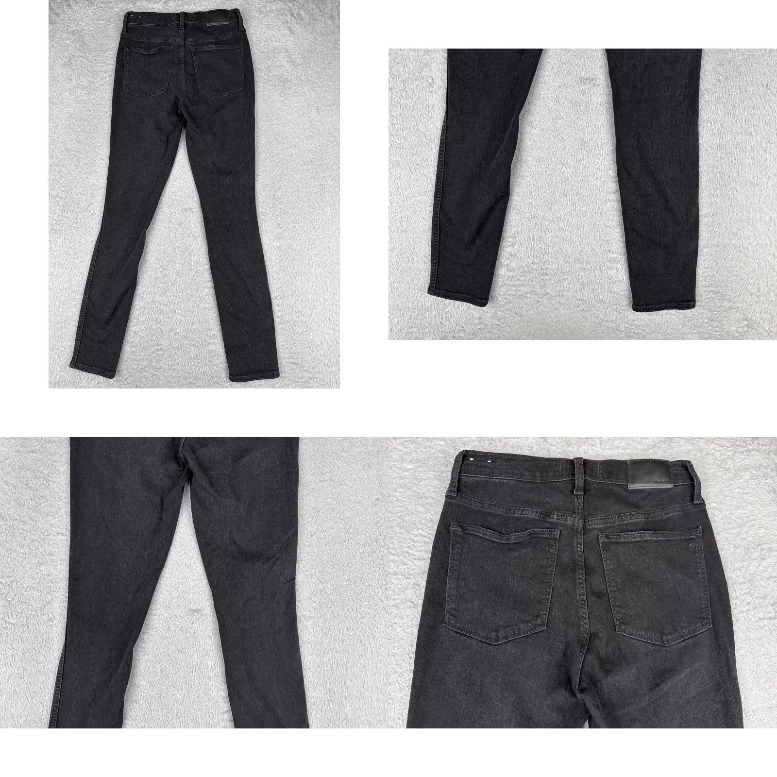 Madewell Madewell Jeans Womens 27 Black 10" Roadtripper High Rise Skinny Distressed Knee Jeans Size 27" / US 4 / IT 40 - 10 Thumbnail