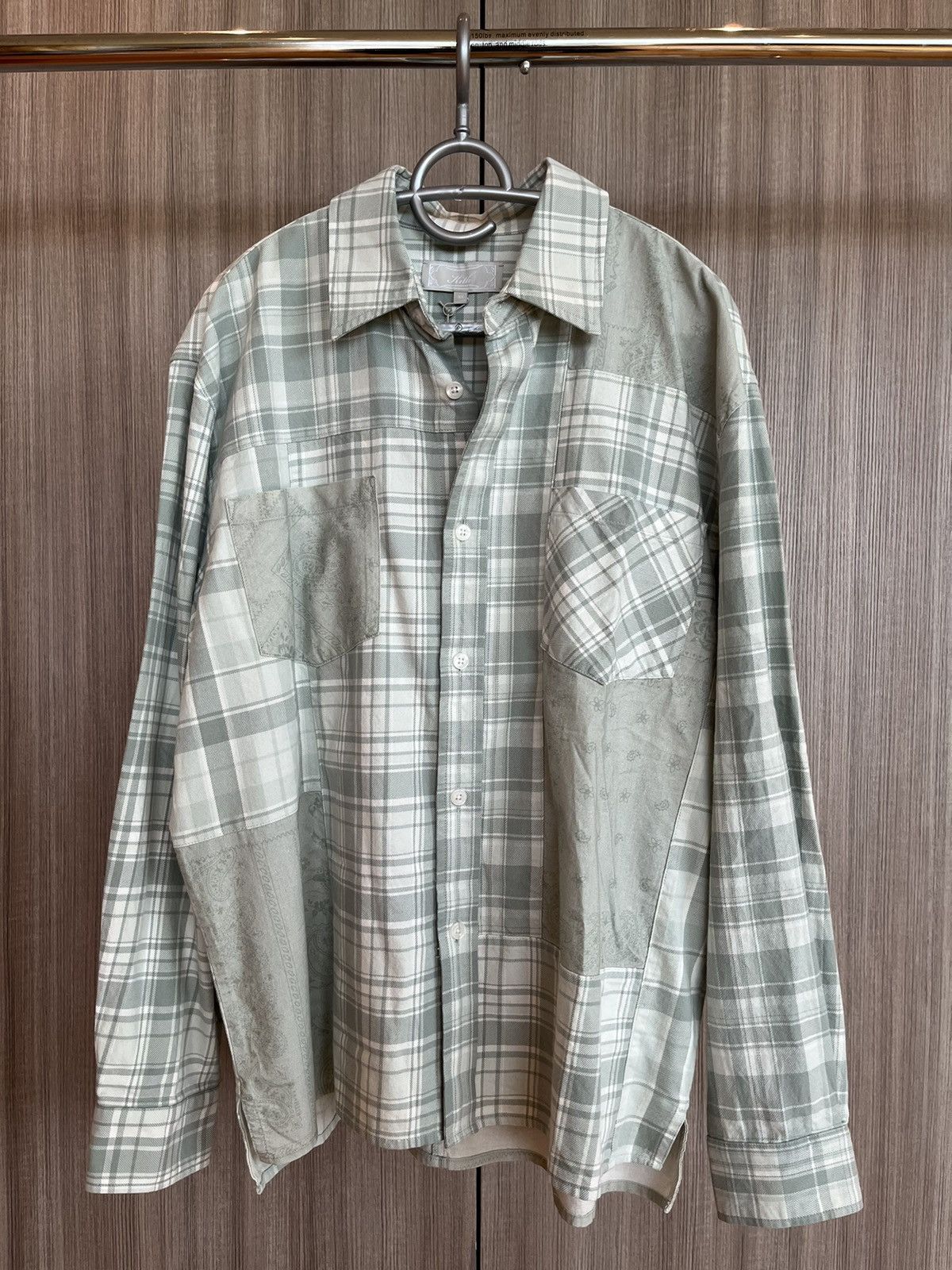 Kith Kith Patchwork Jaydin Palais Green Buttondown LS Size US XS / EU 42 / 0 - 1 Thumbnail