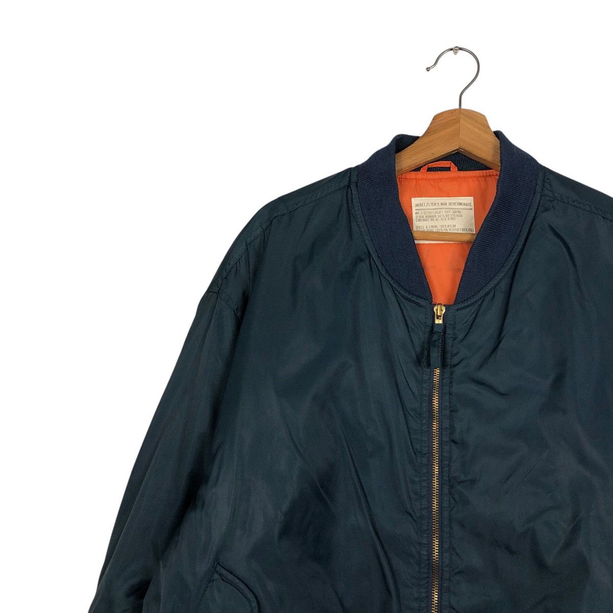 Japanese Brand 📌Vintage Fly Military Bomber Jacket Ma-1 Design Size US L / EU 52-54 / 3 - 8 Thumbnail