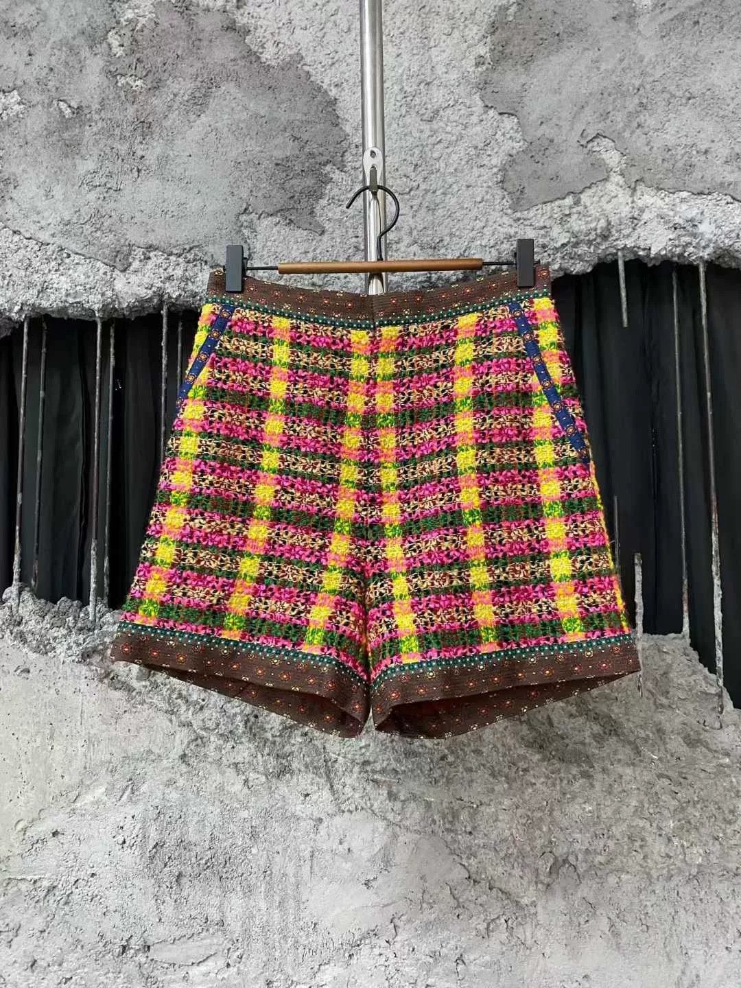 Gucci Checked Shorts in Bold Colors