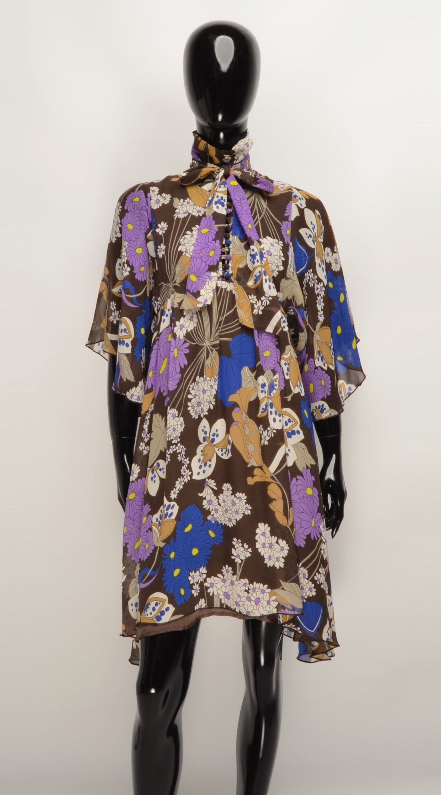 Other NoLita North Little Italy Y2K Fairy Floral Silk Flared Dress Size M / US 6-8 / IT 42-44 - 1 Thumbnail