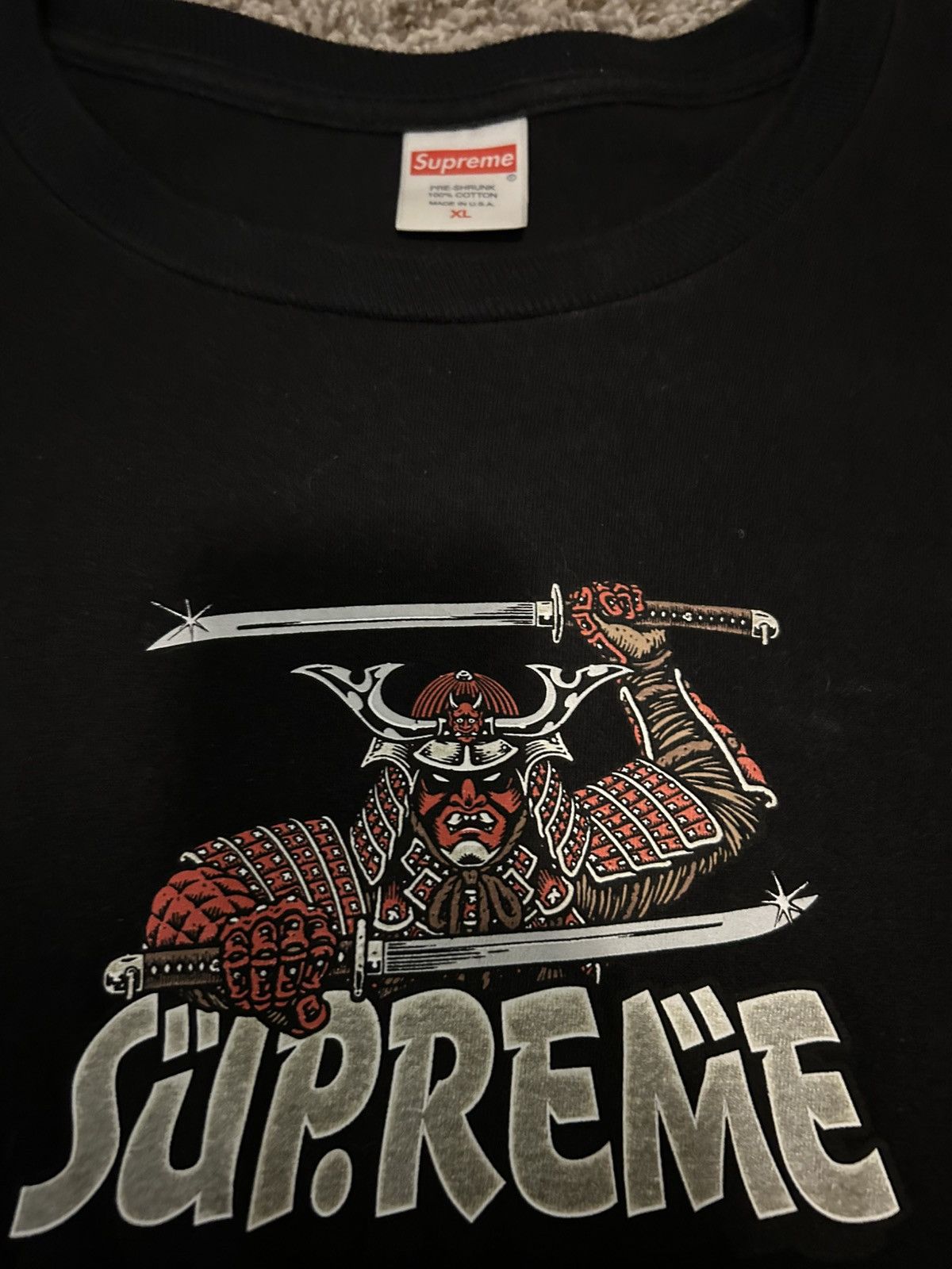Supreme Supreme Samurai spellout tee Size US XL / EU 56 / 4 - 2 Thumbnail