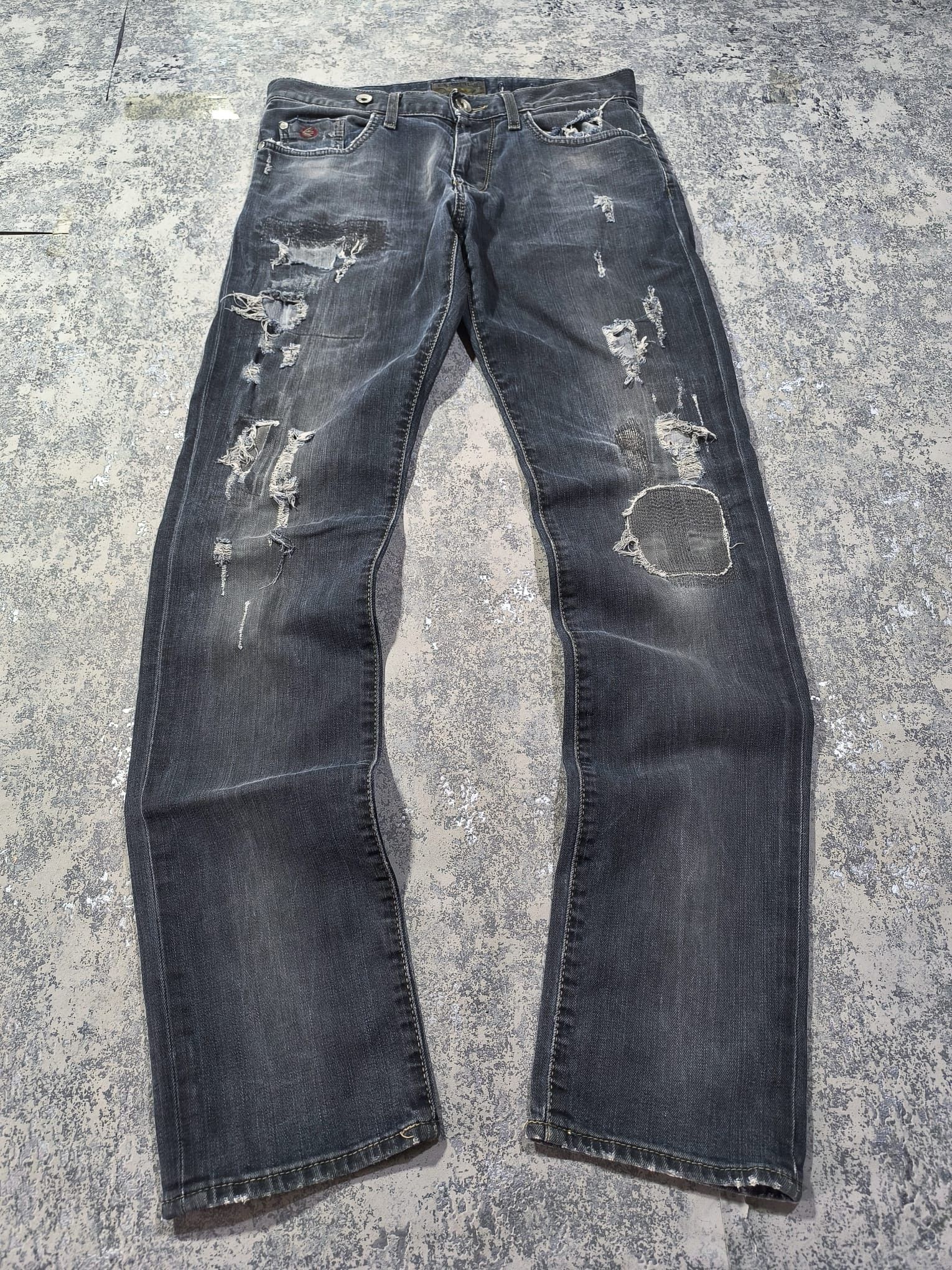 Hysteric Glamour trashed hedi slimane type slimfit destroyed energie jeans Size US 32 / EU 48 - 1 Thumbnail