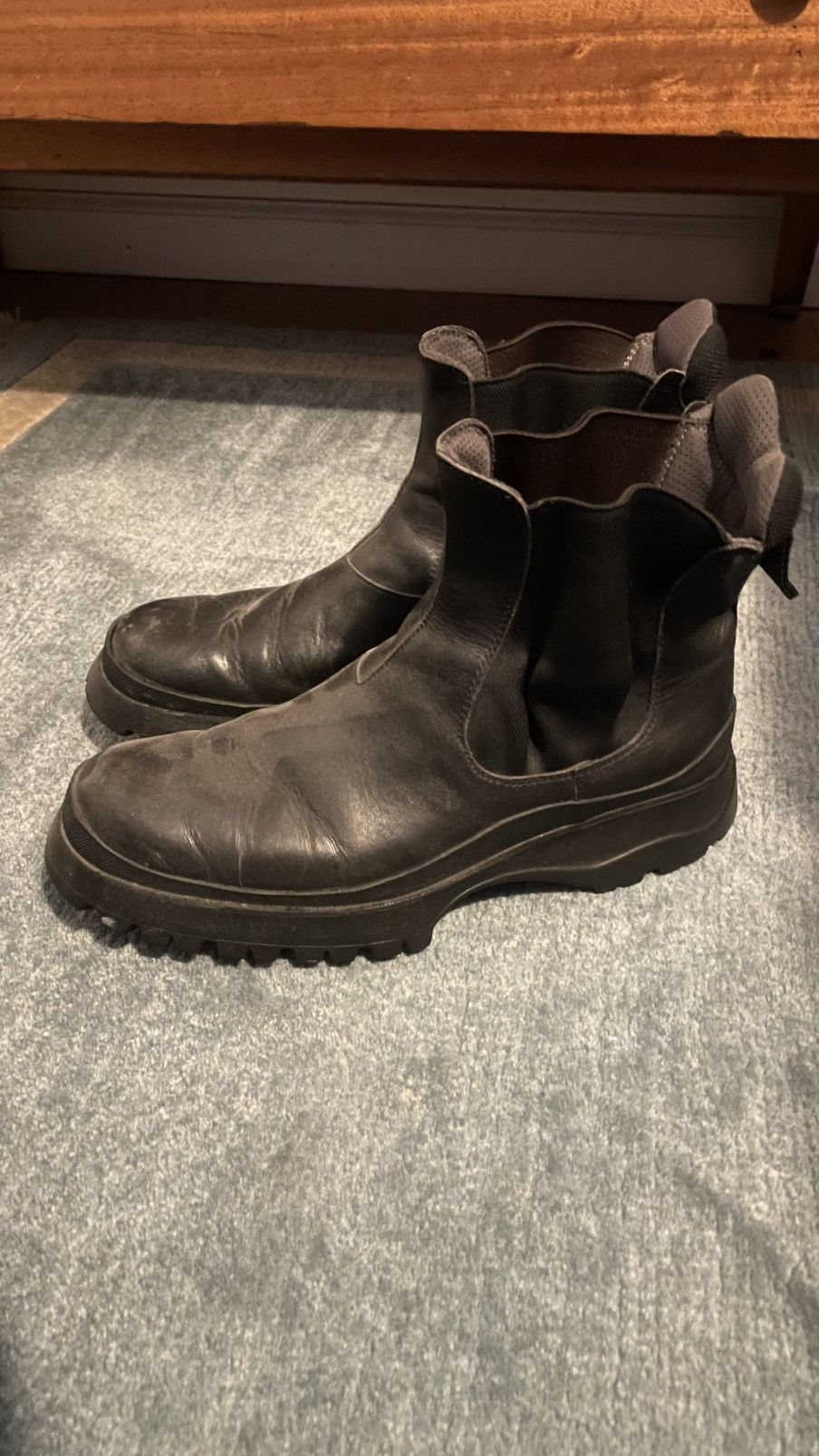 Prada Prada Vibram Sole Boots Size US 11 / EU 44 - 1 Thumbnail