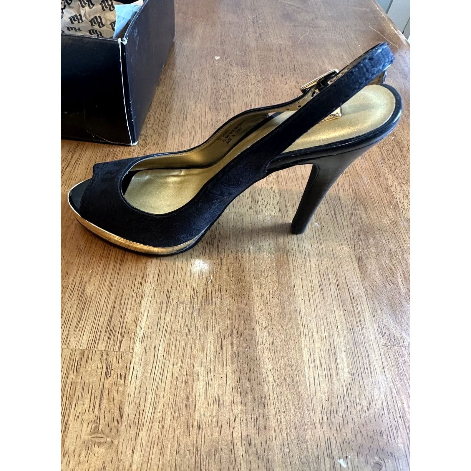 Rocawear VINTAGE Rocawear Gold Trim Style High Heels Size 6 Chance Y2K Womens Size US 6 / IT 36 - 5 Thumbnail