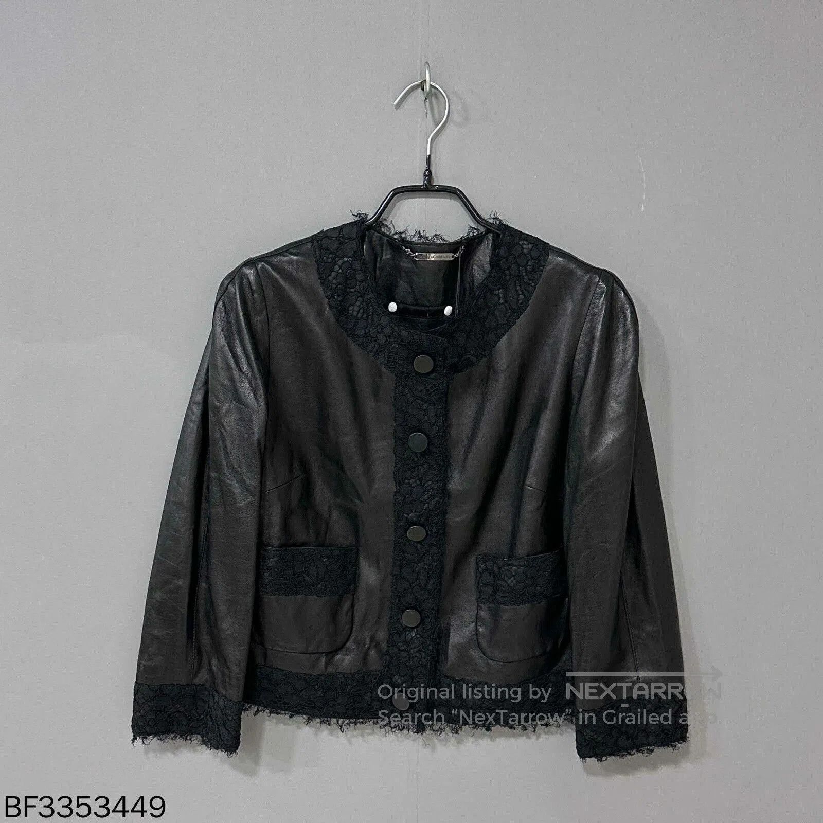 Dolce & Gabbana Dolce & Gabbana Lace Leather Jacket. Size S / US 4 / IT 40 - 1 Thumbnail