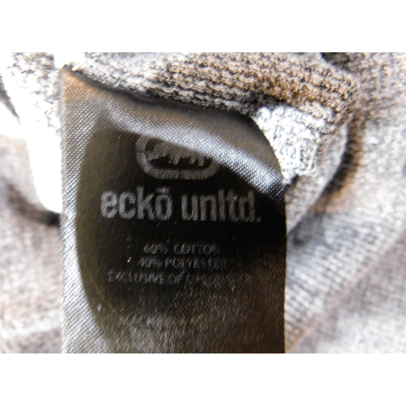 Vintage Ecko Sweater Pullover Womens Medium Gray Crew Neck Long Sleeve KC Stretch Knit Logo Classic Modern 90s? Size M / US 6-8 / IT 42-44 - 5 Thumbnail