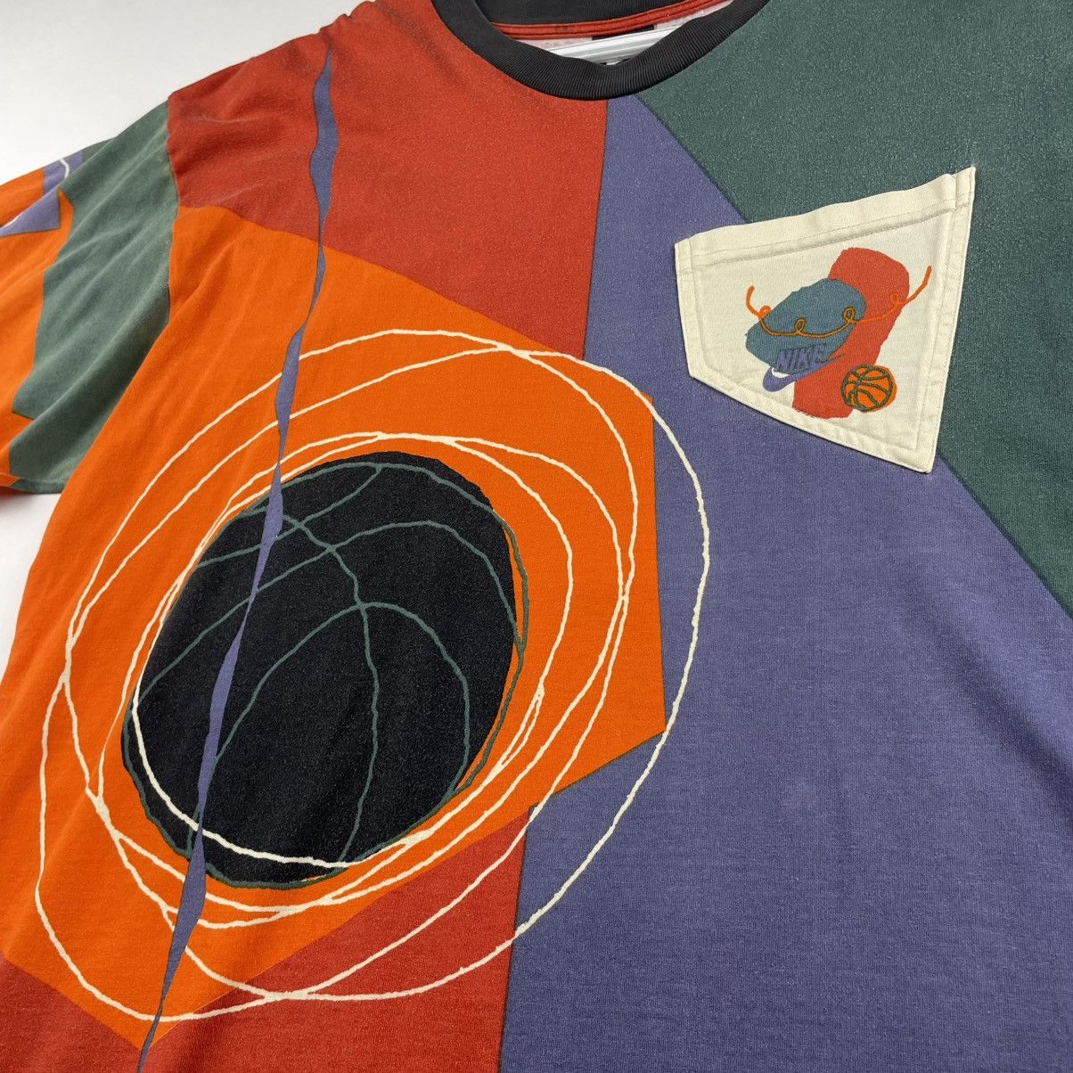 Jordan Brand × Nike × Vintage Nike Hoop Heroes Michael Jordan T-SHIRT AOP Rare Vintage AOP Size US L / EU 52-54 / 3 - 3 Thumbnail