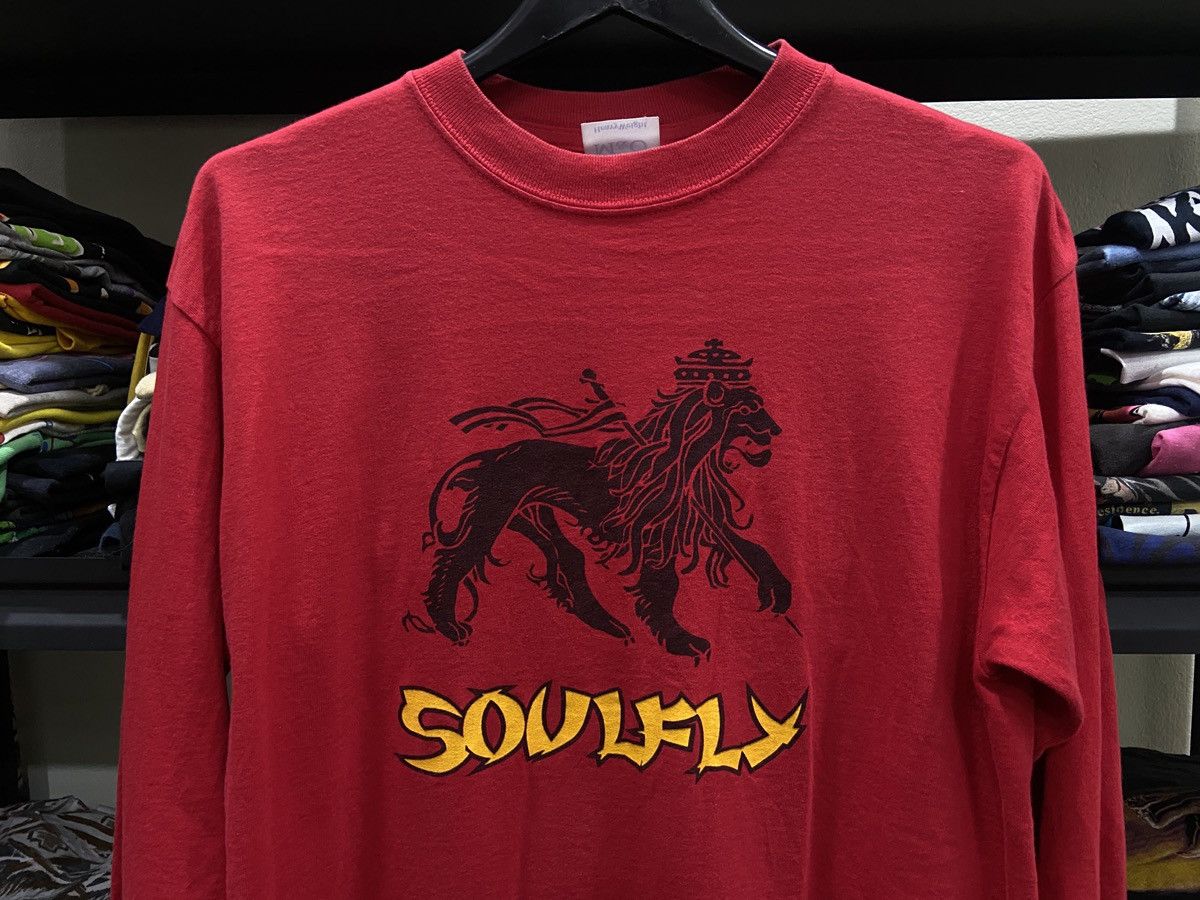 Band Tees × Vintage Vintage Y2K 00s SOULFLY Thrash Death Metal rock tour T-Shirt Size US M / EU 48-50 / 2 - 2 Thumbnail