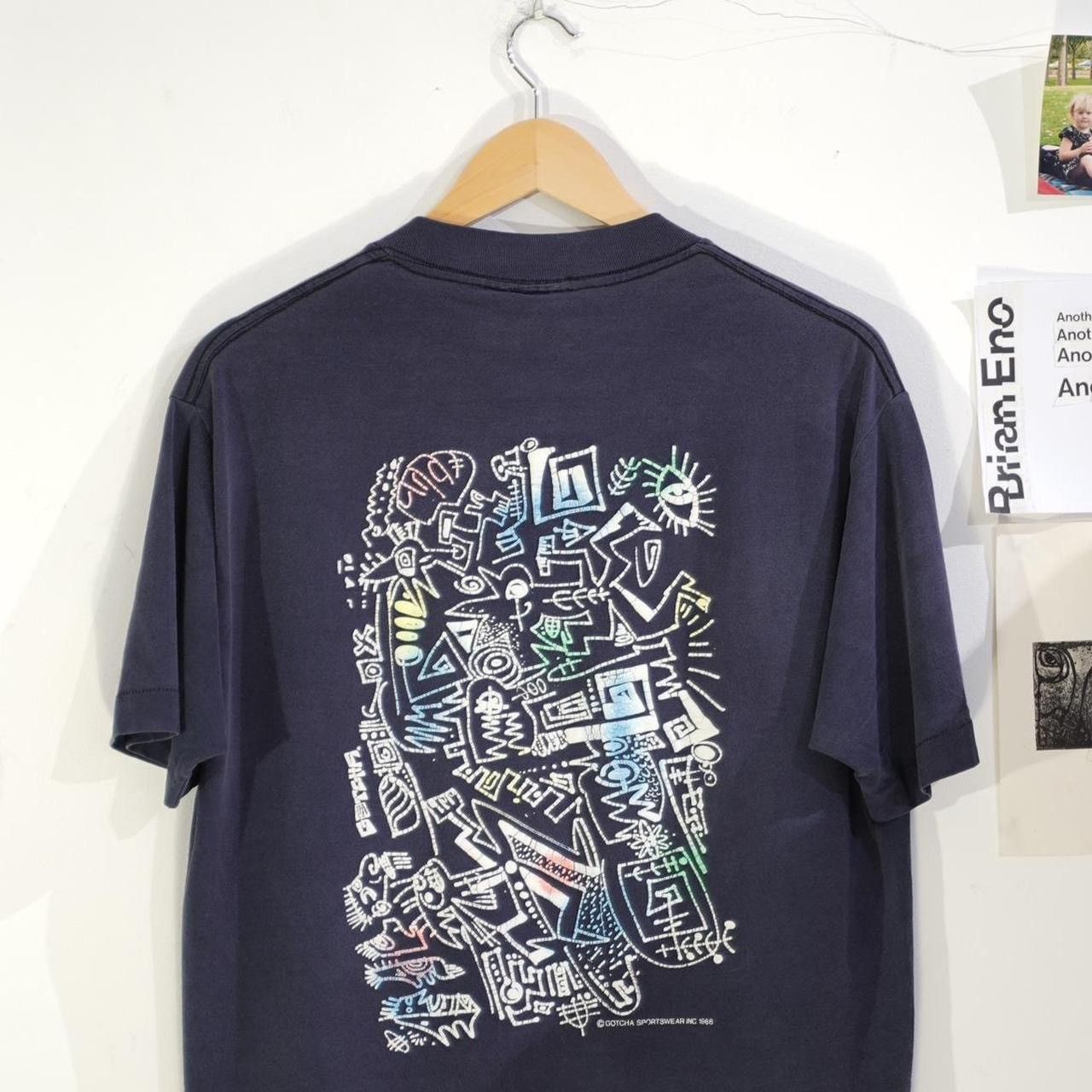 Gotcha × Vintage Vintage 80s Gotcha T-Shirt - Single Stitch Made in USA Size US L / EU 52-54 / 3 - 5 Thumbnail