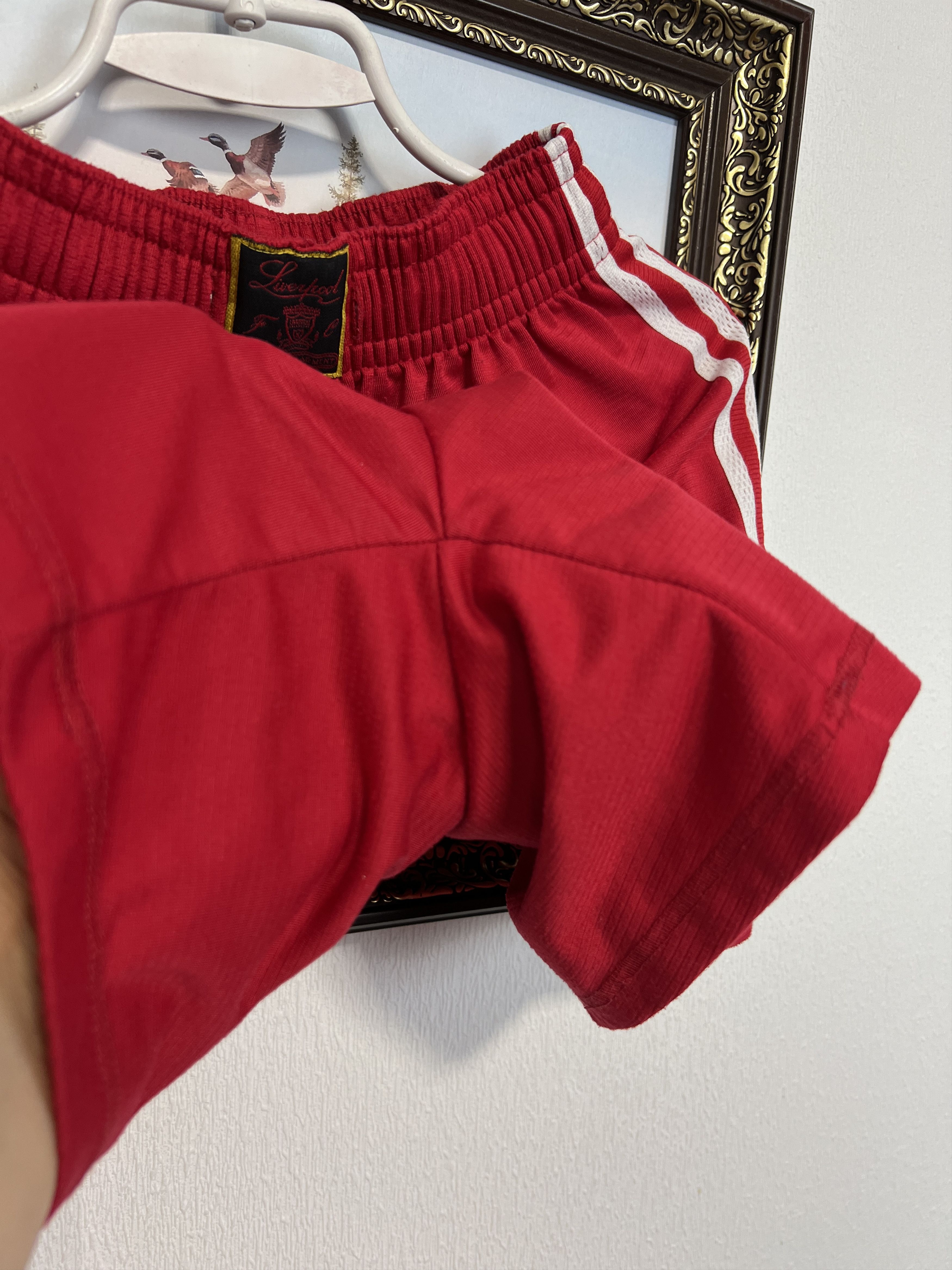 Adidas Vintage 90's Adidas Liverpool Football Shorts Soccer Rare Size US 32 / EU 48 - 7 Thumbnail