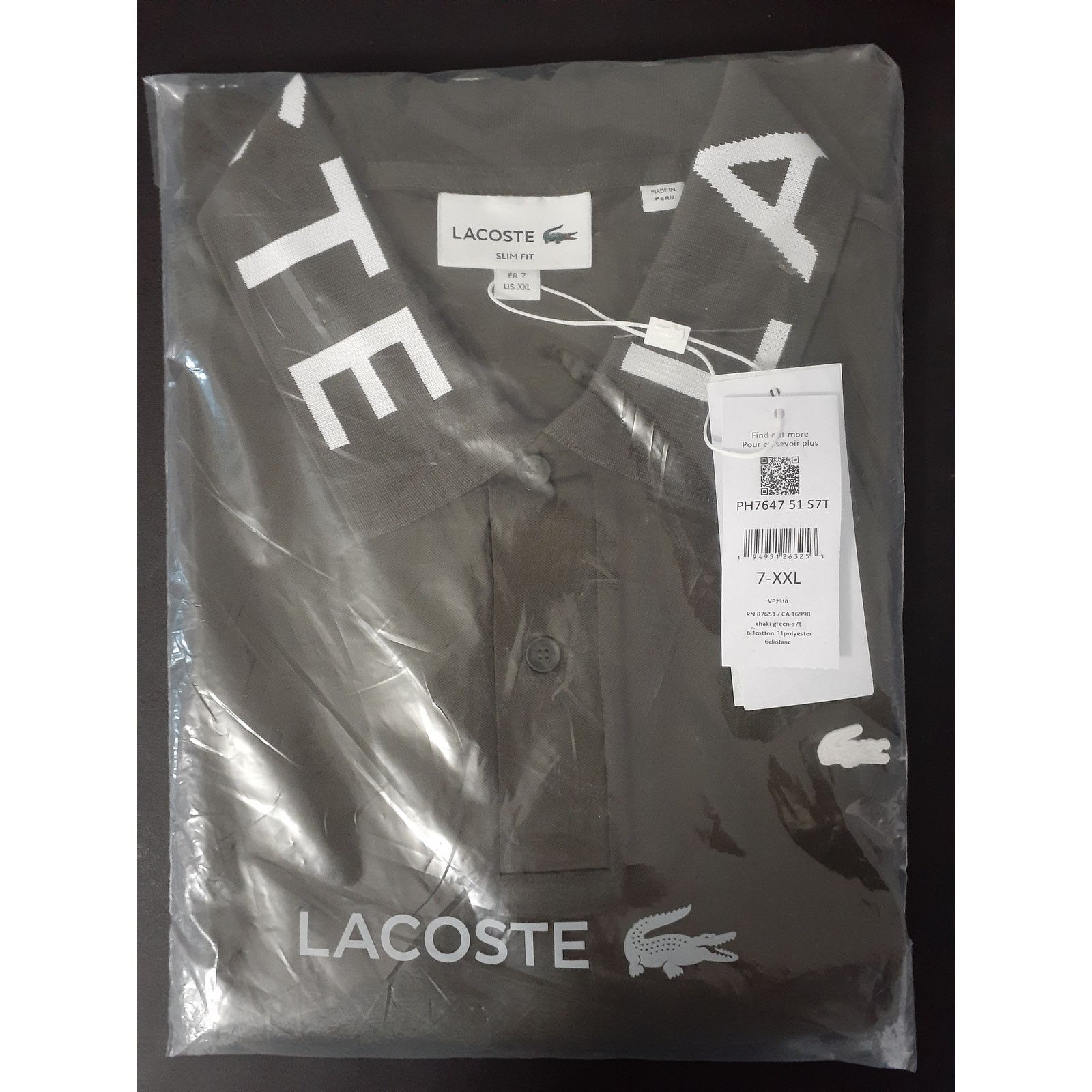 Lacoste Lacoste Men's Short Sleeve Slim Fit Branded Color Polo 2XL Size US XXL / EU 58 / 5 - 2 Thumbnail