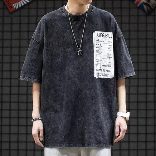 Other Men Summer Oversized Men's Tshirt Cotton Tee Size US L / EU 52-54 / 3 - 1 Thumbnail
