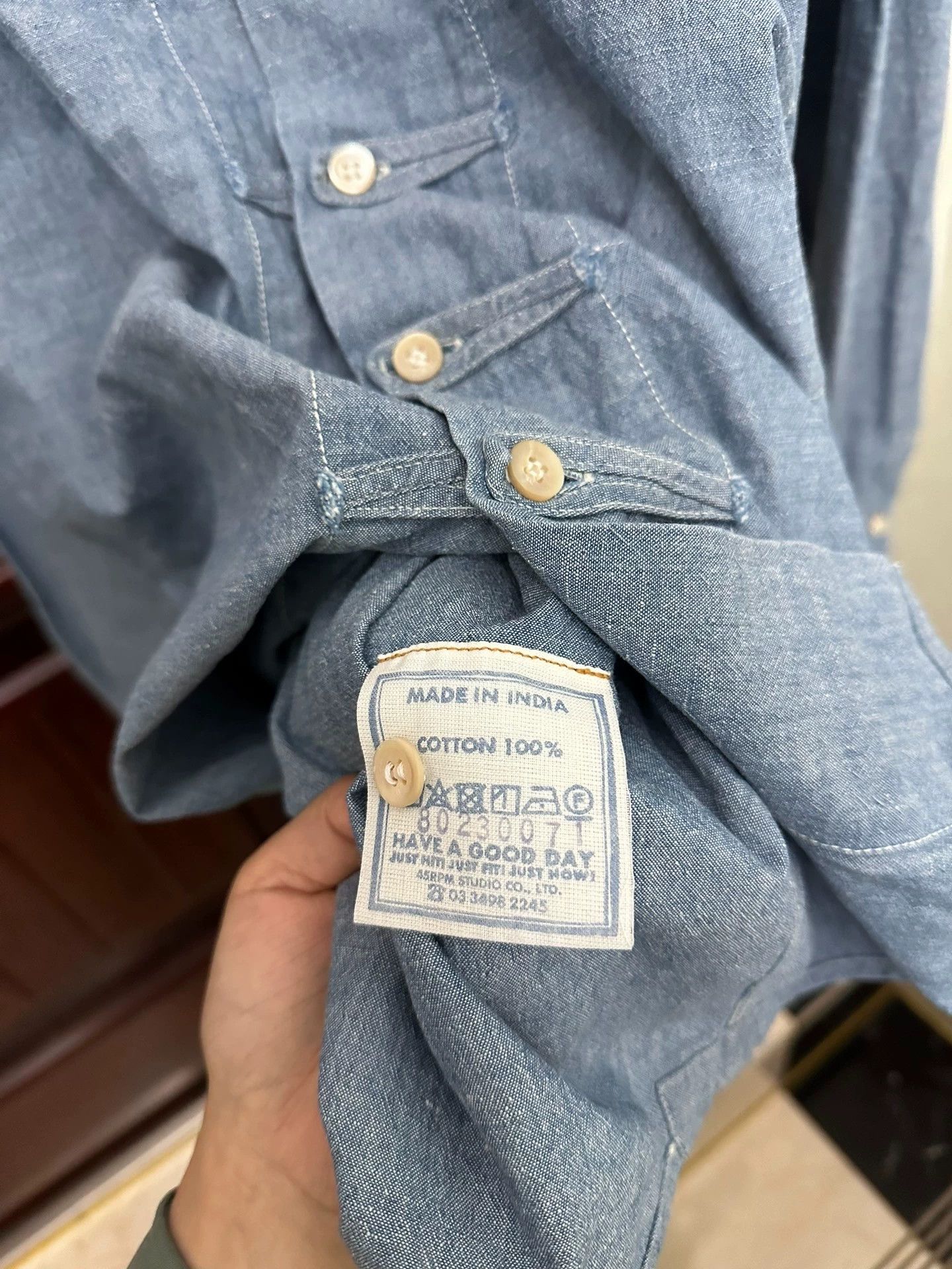 Other 45R blue dyed shirt Size XXS / US 00 / IT 34 - 7 Thumbnail