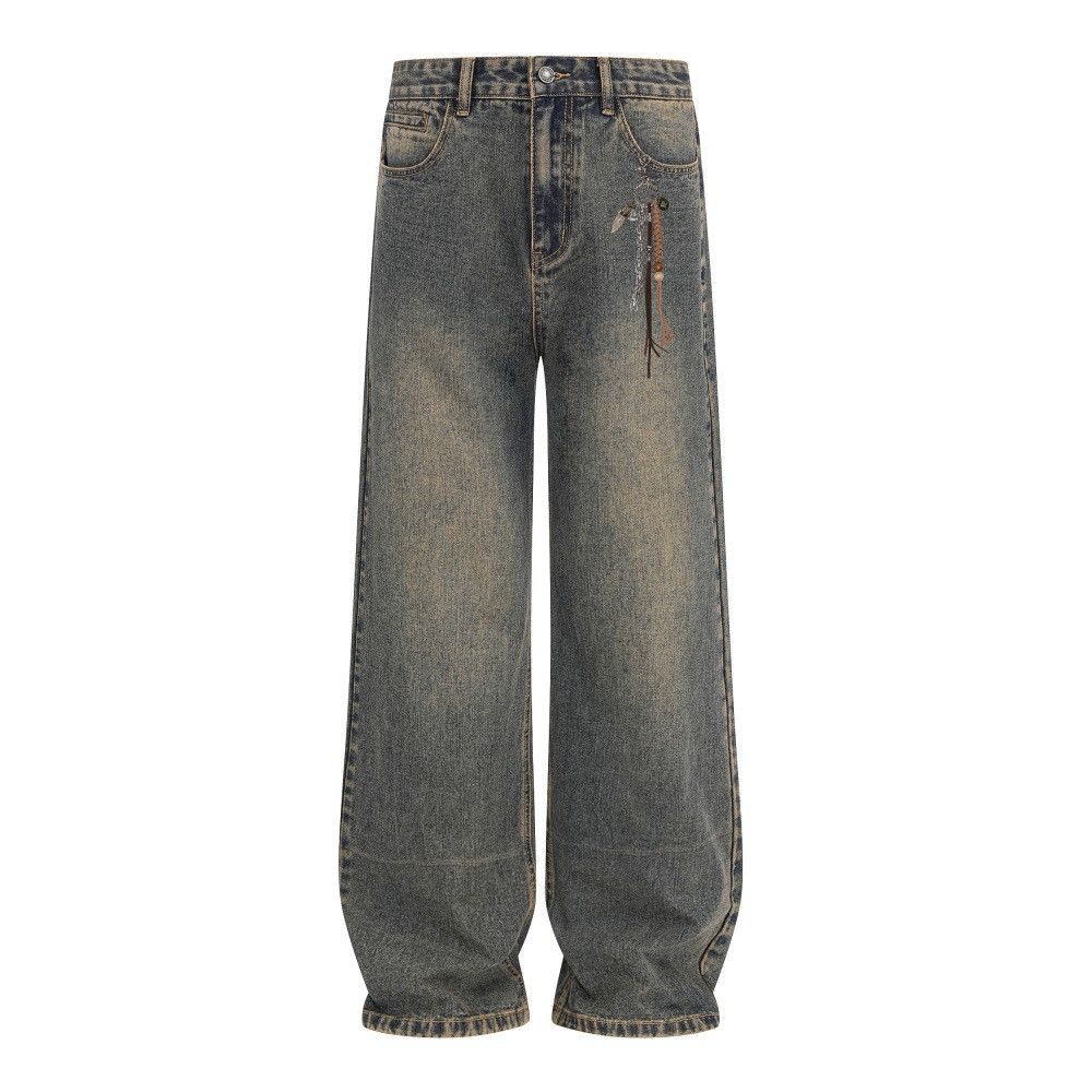 Vintage American retro men's street punk distressed washed jeans Size US 32 / EU 48 - 1 Thumbnail