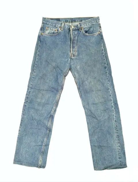 Levi's 90s Vintage Levi's 501 Made In USA Distressed Jeans 32x31 Size US 32 / EU 48 - 1 Thumbnail
