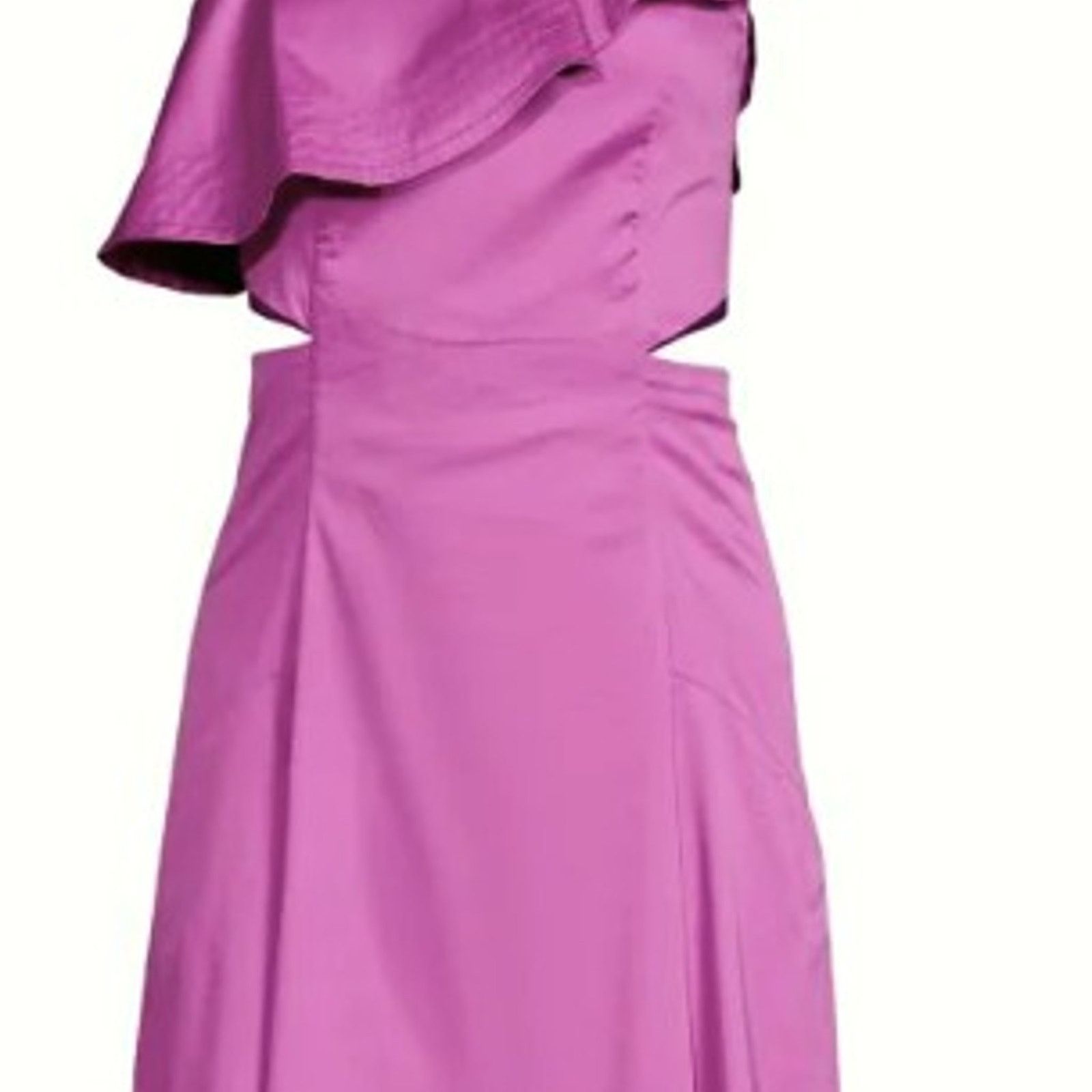 Veronica Beard Veronica Beard Beilla Ruffle A Line Dress Vivid Orchid Size M / US 6-8 / IT 42-44 - 6 Thumbnail