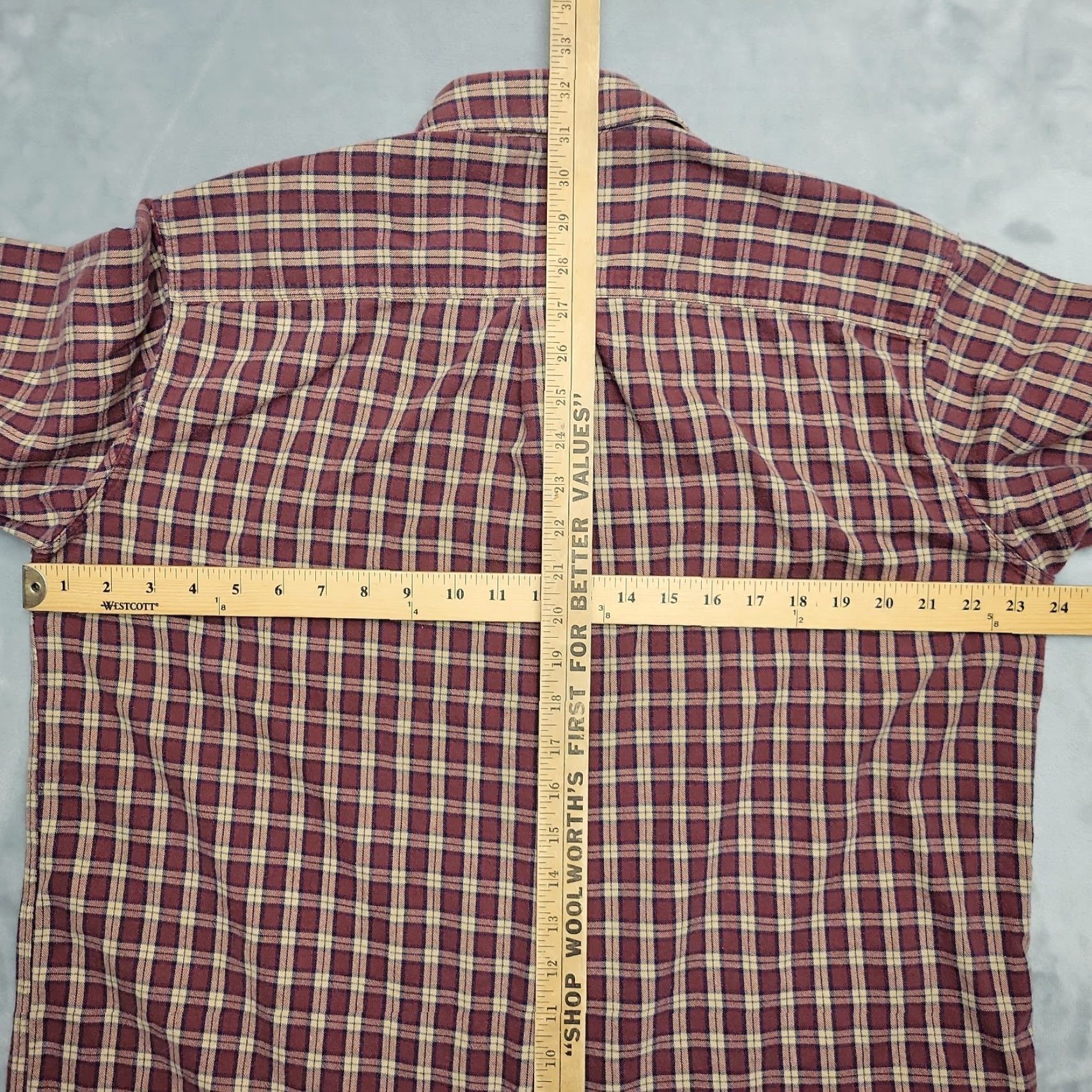 Vintage VINTAGE L.L.Bean Shirt Mens LT Red Plaid Cotton Flannel Button-Up Casual Classic Outdoors 90s Theme Mens Size US L / EU 52-54 / 3 - 5 Thumbnail