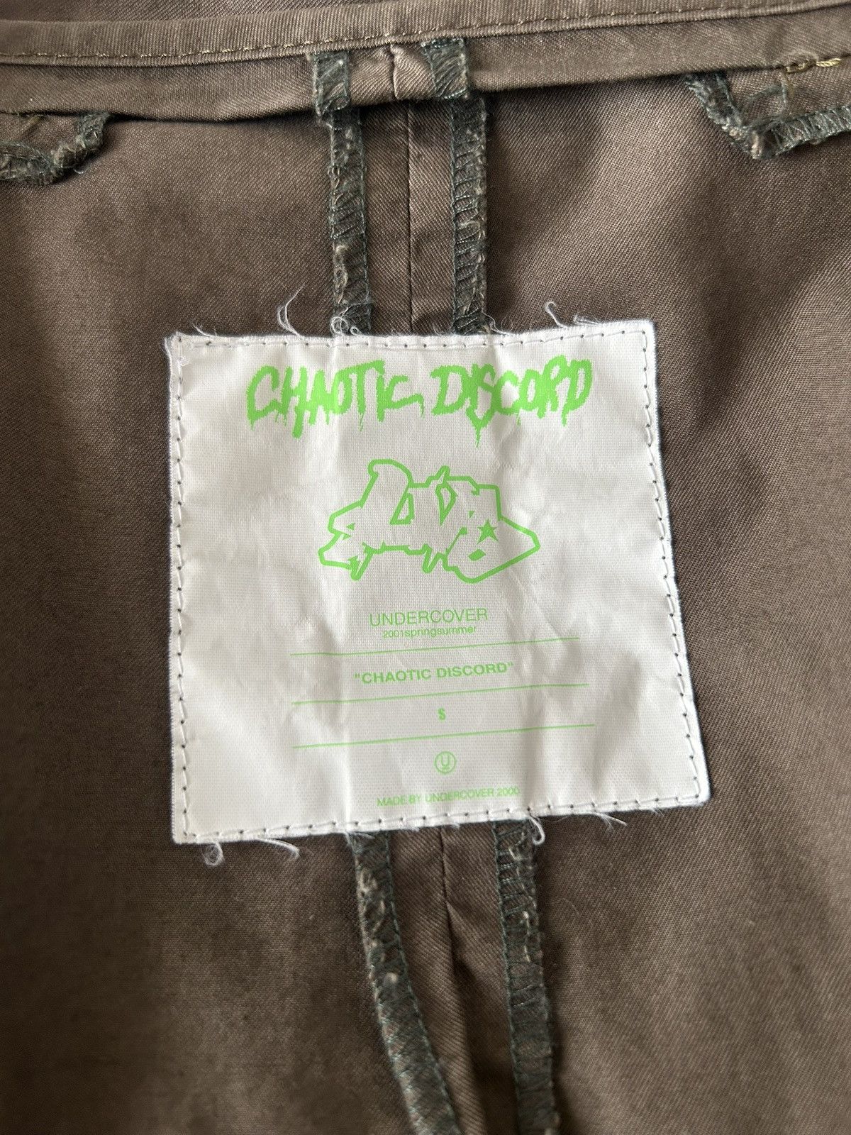 Undercover ARCHIVE Undercover SS01 "Chaotic Discord" Jacket- Jun era Size US S / EU 44-46 / 1 - 4 Thumbnail