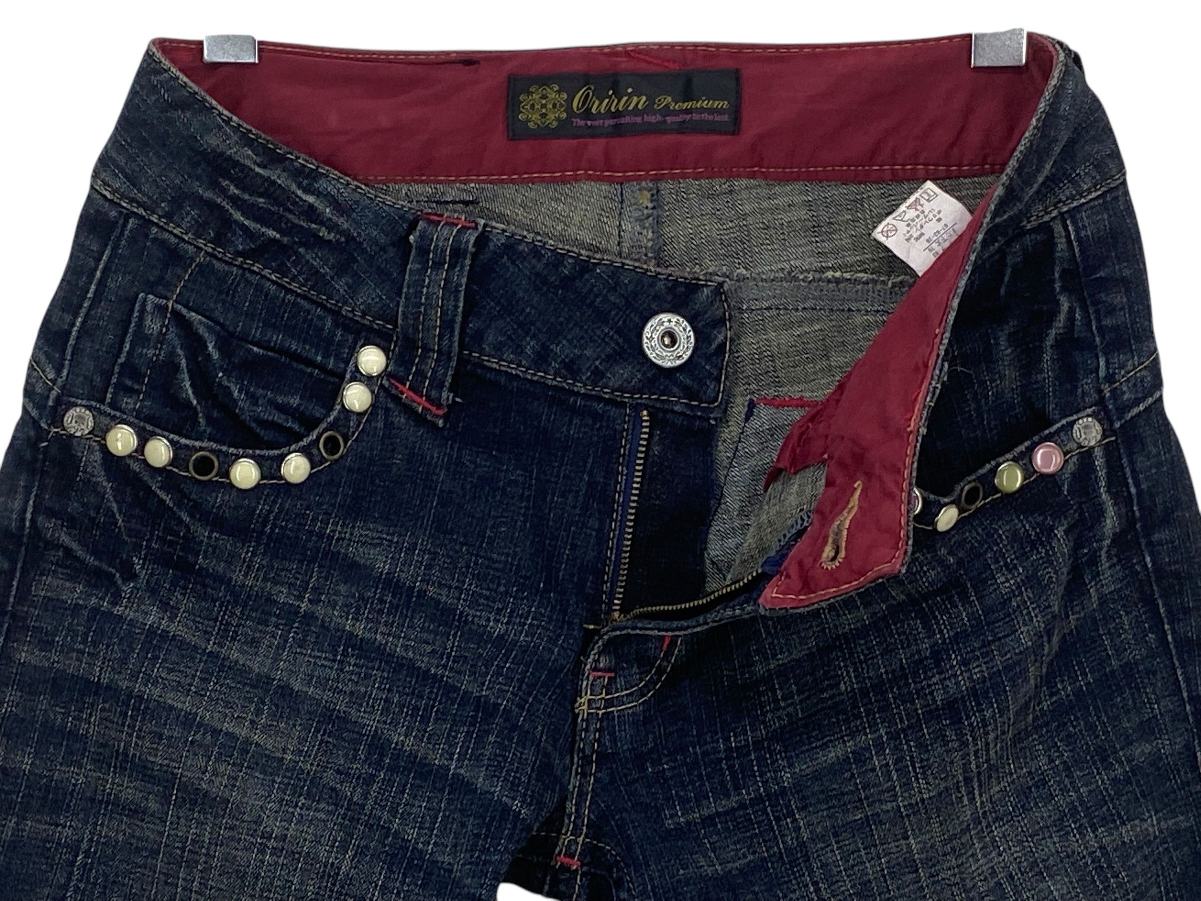 Japanese Brand Oririn Jeans Flare Jeans Punk Grunge Jeans Size 28" / US 6 / IT 42 - 3 Thumbnail