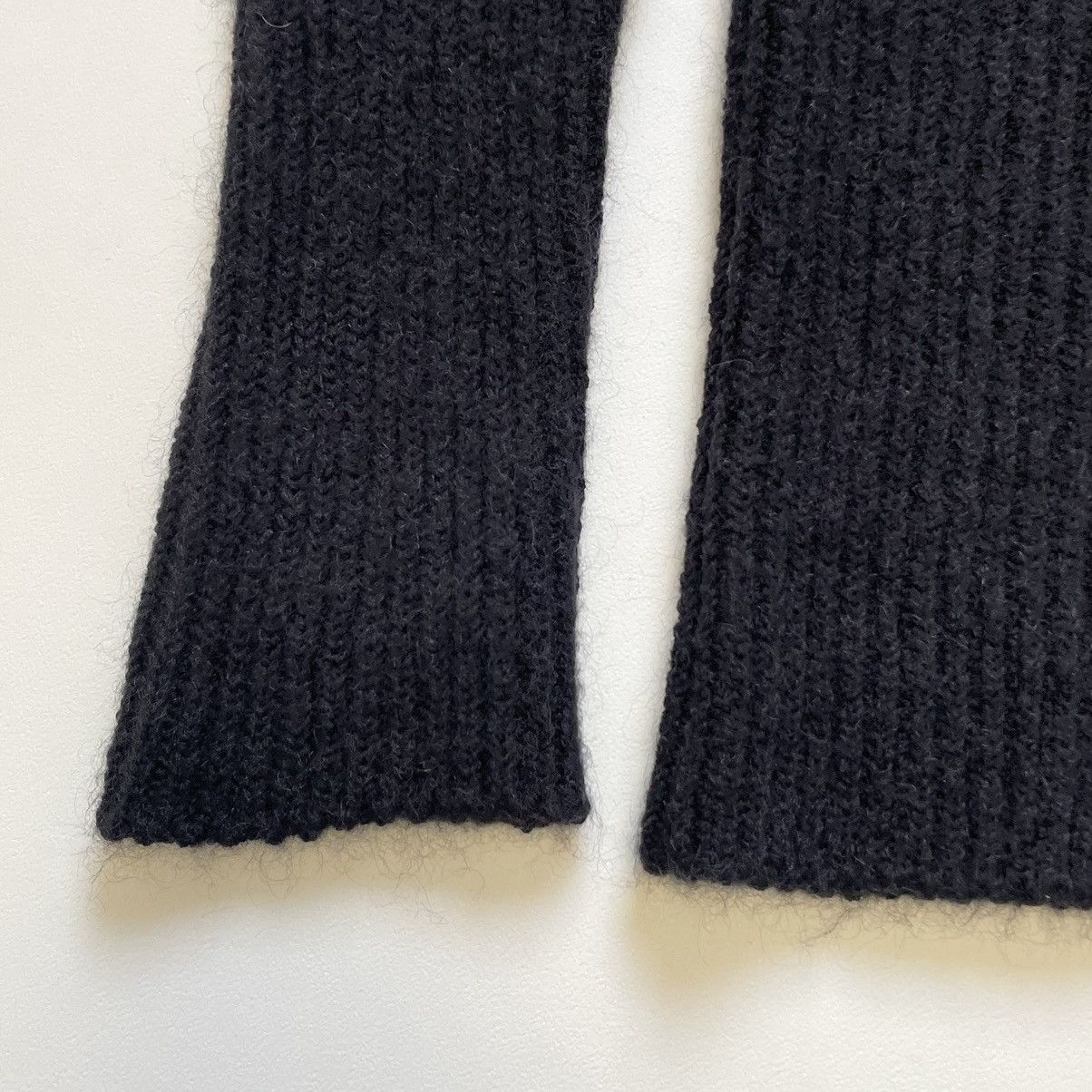 Haider Ackermann Ribbed Black Mohair Sweater Size US L / EU 52-54 / 3 - 6 Thumbnail