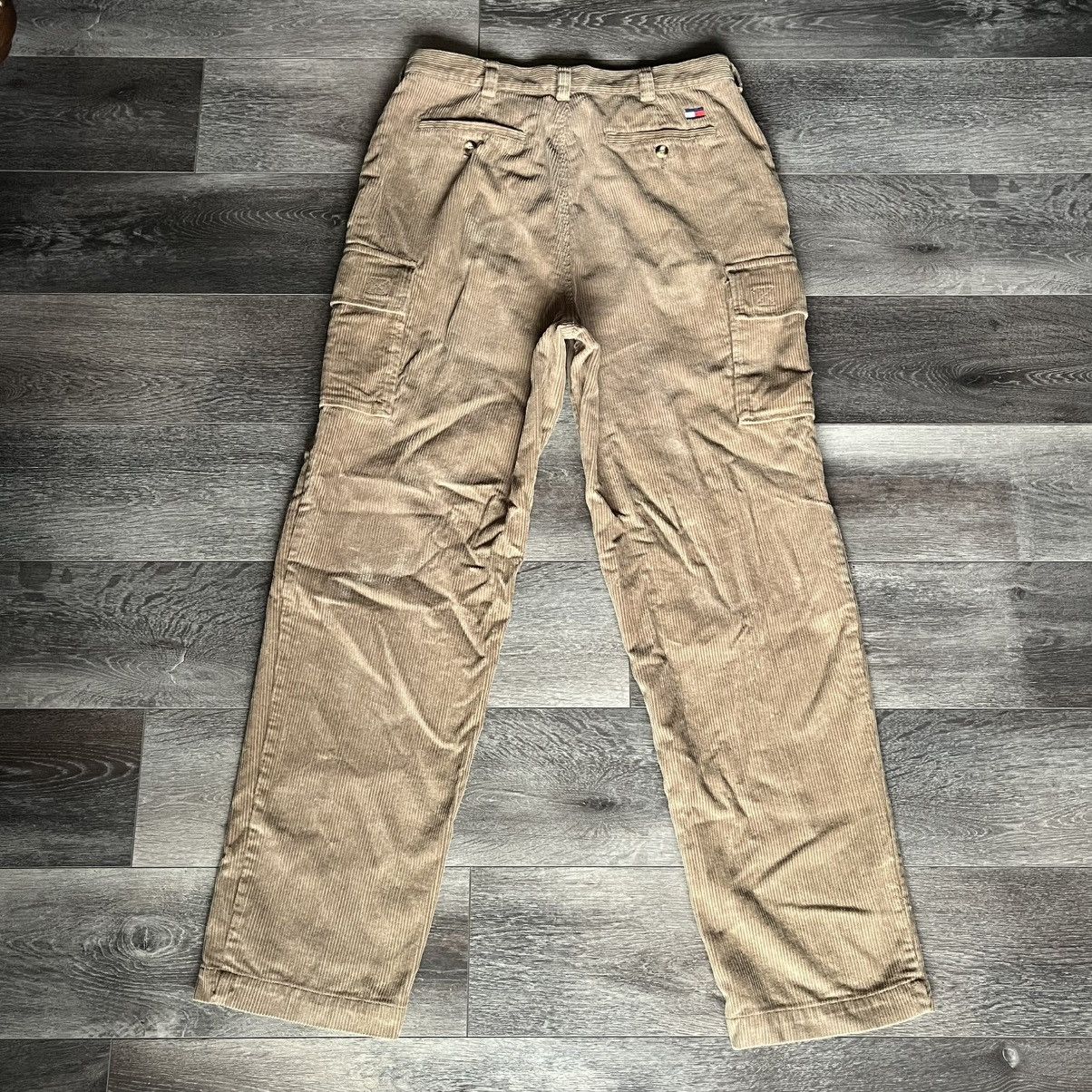Tommy Hilfiger Vintage 1990s Tommy Hilfiger Corduroy Cargo Straight Pants Size US 34 / EU 50 - 1 Thumbnail