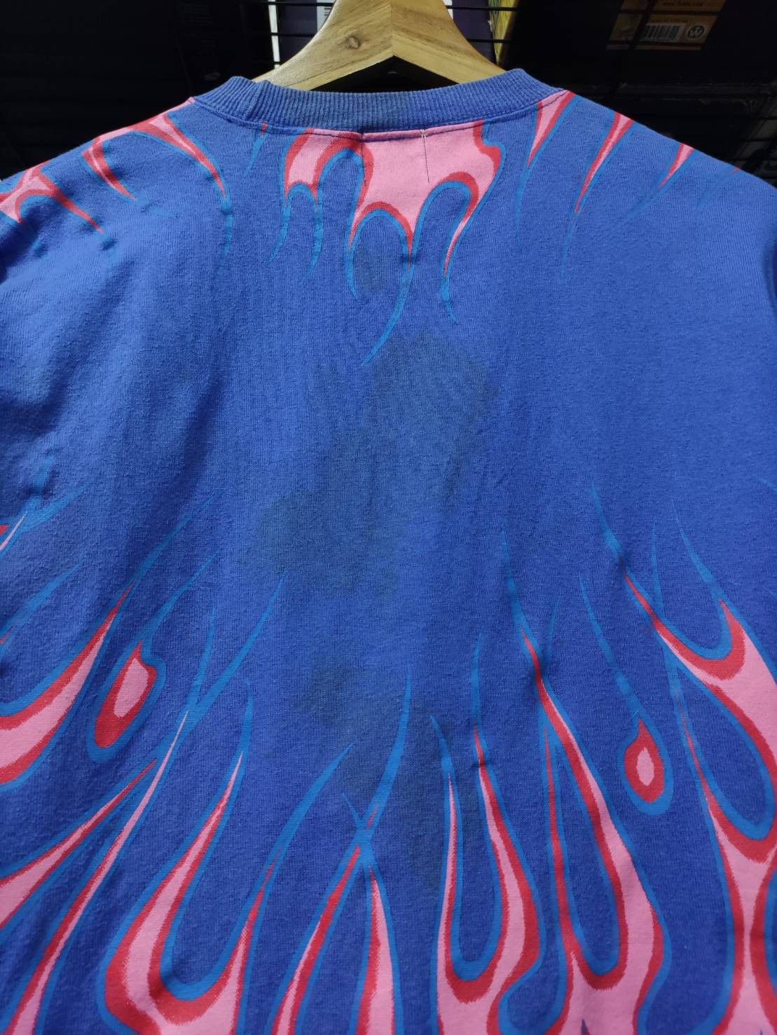 Hysteric Glamour Vtg 00's Hysteric Glamour Rebel Flag Pink Flame Over Print Size US S / EU 44-46 / 1 - 11 Thumbnail