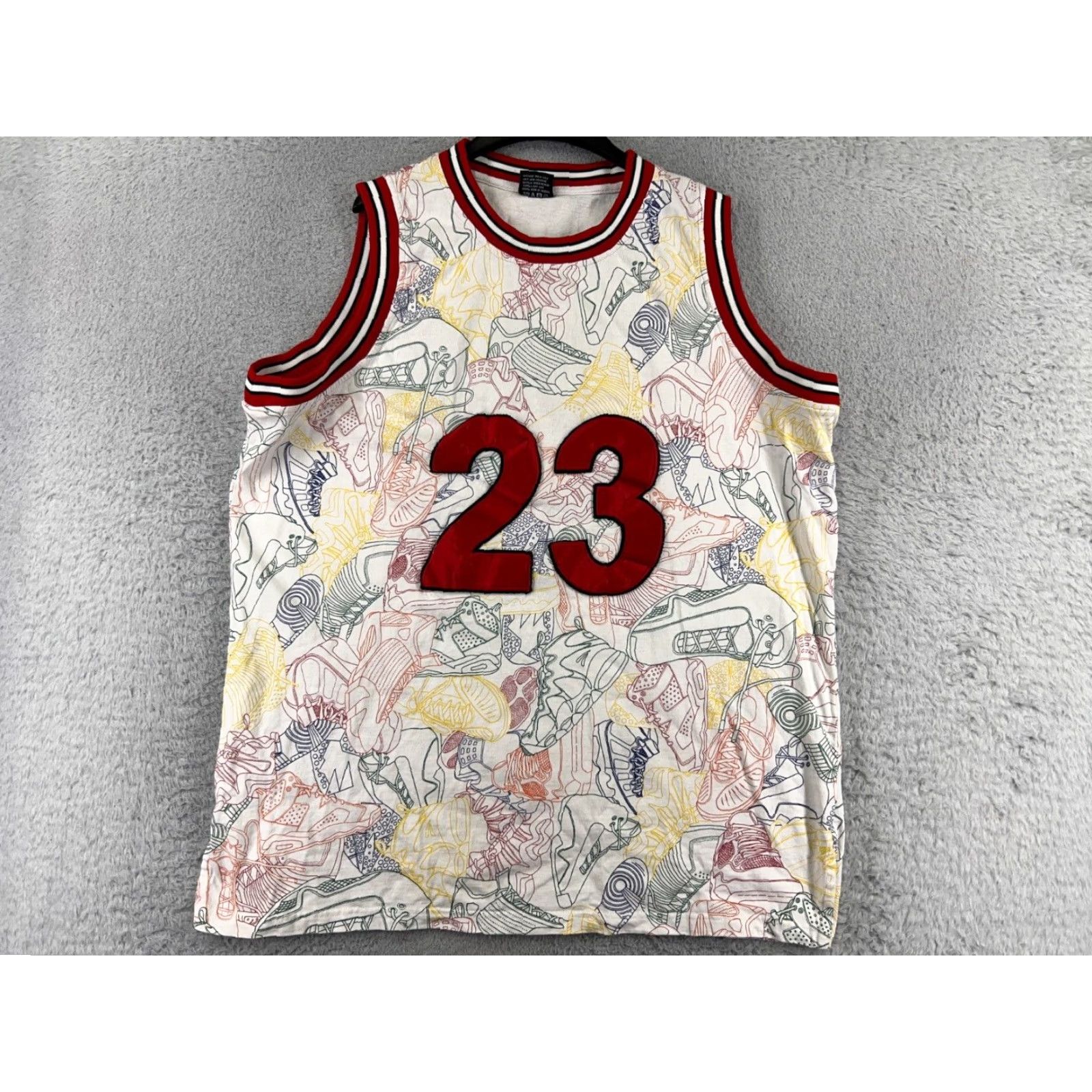Billabong VINTAGE SMX Jersey Adult XL White #23 Jordan Shoes Sneaker Collector Dunk Shirt Men California Hawaiian 90s Mens Size US XL / EU 56 / 4 - 2 Thumbnail
