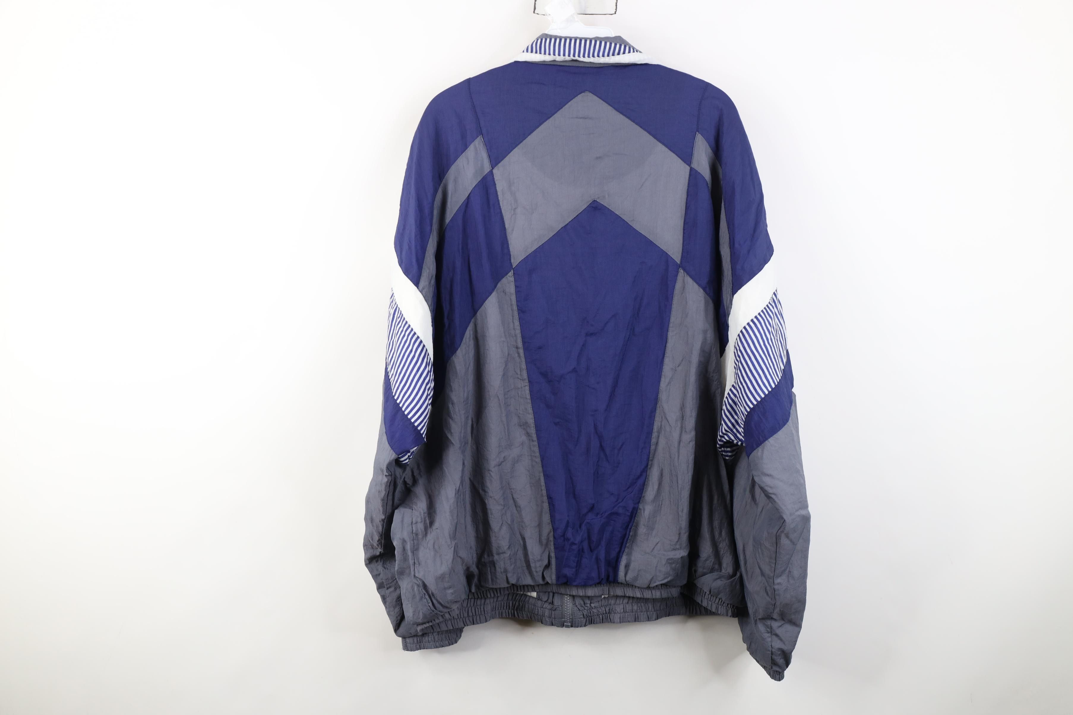 Vintage Vintage 90s Streetwear Lined Full Zip Windbreaker Jacket Size US L / EU 52-54 / 3 - 11 Thumbnail