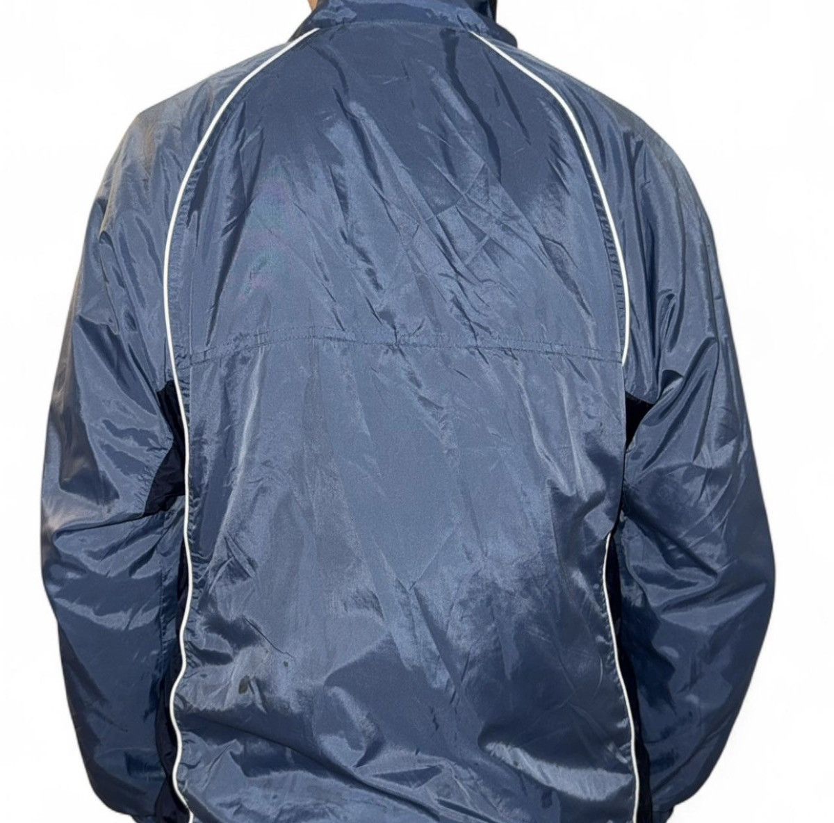 Reebok REEBOK Men Blue Nylon Full Zip Lined Windbreaker Jacket Size US S / EU 44-46 / 1 - 4 Thumbnail