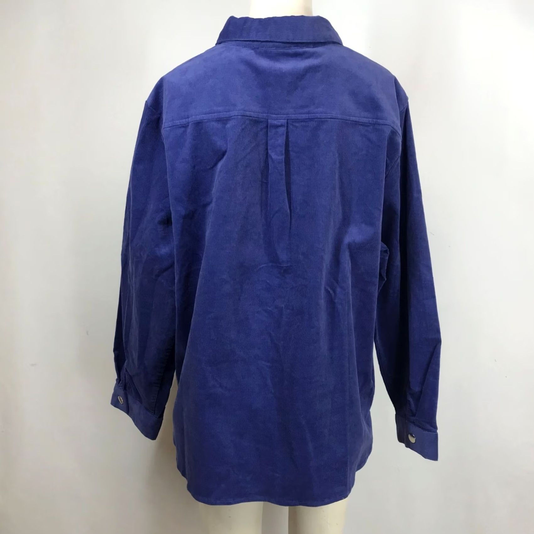 Vintage APPLESEED'S - WOMENS PETITES XL BLUE LONG SLEEVE SHIRT Size XL / US 12-14 / IT 48-50 - 5 Thumbnail