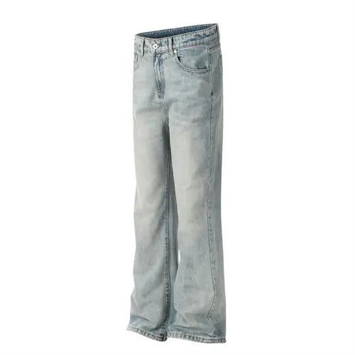 Japanese Brand × Jean Washed men's loose casual punk distressed straight jeans Size US 32 / EU 48 - 2 Thumbnail